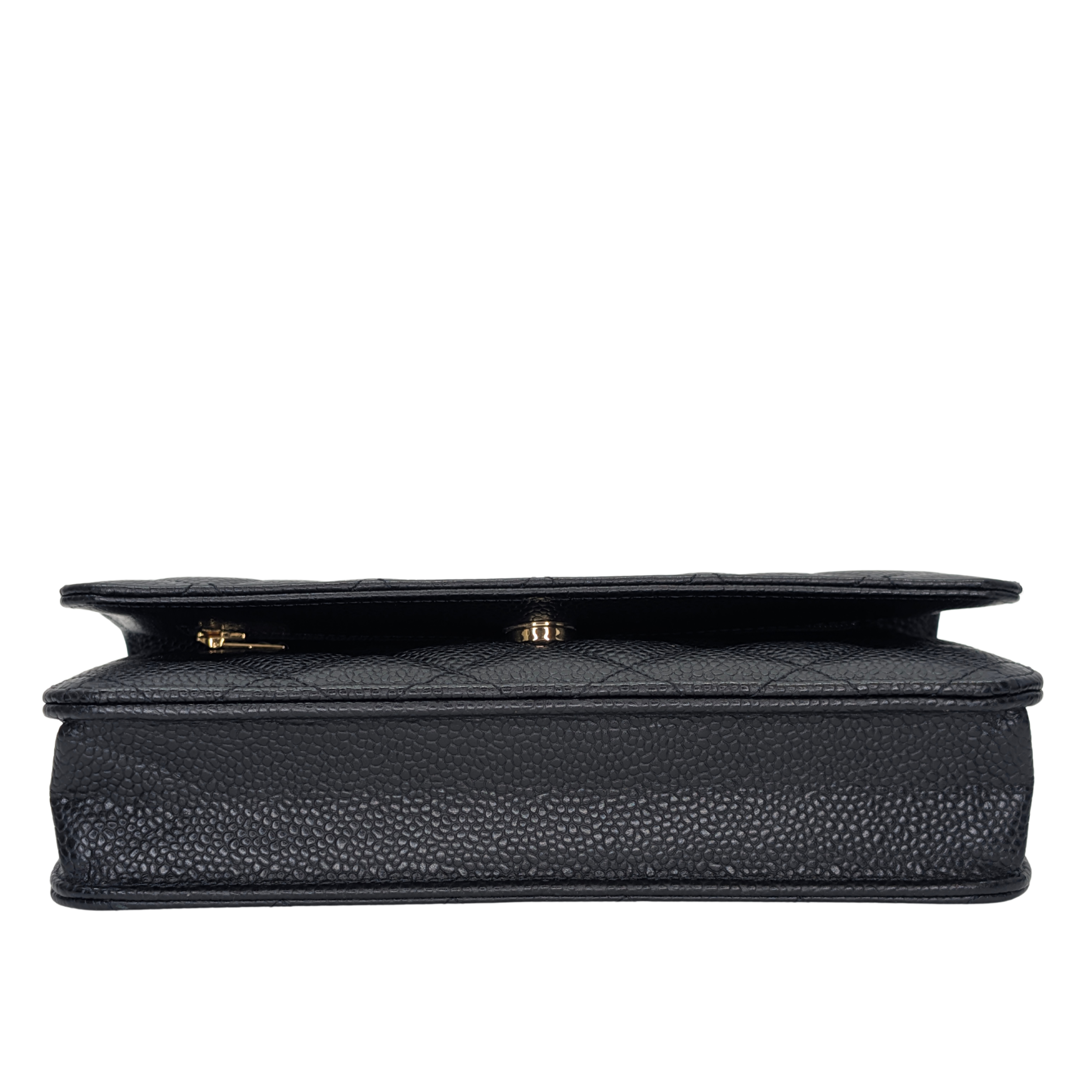 Chanel WOC Wallet on Chain Caviar Black GHW Microchip