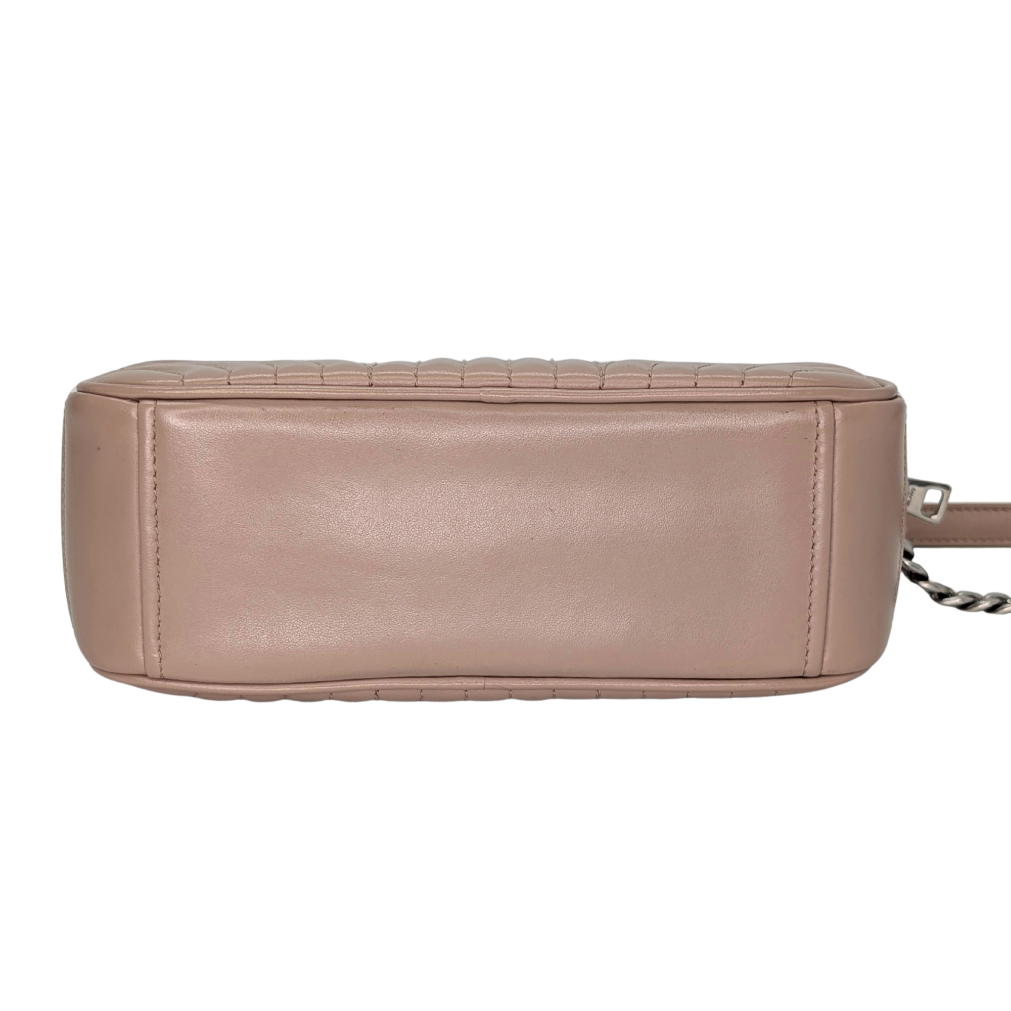 Prada Diagramme Camera Bag Leather Beige