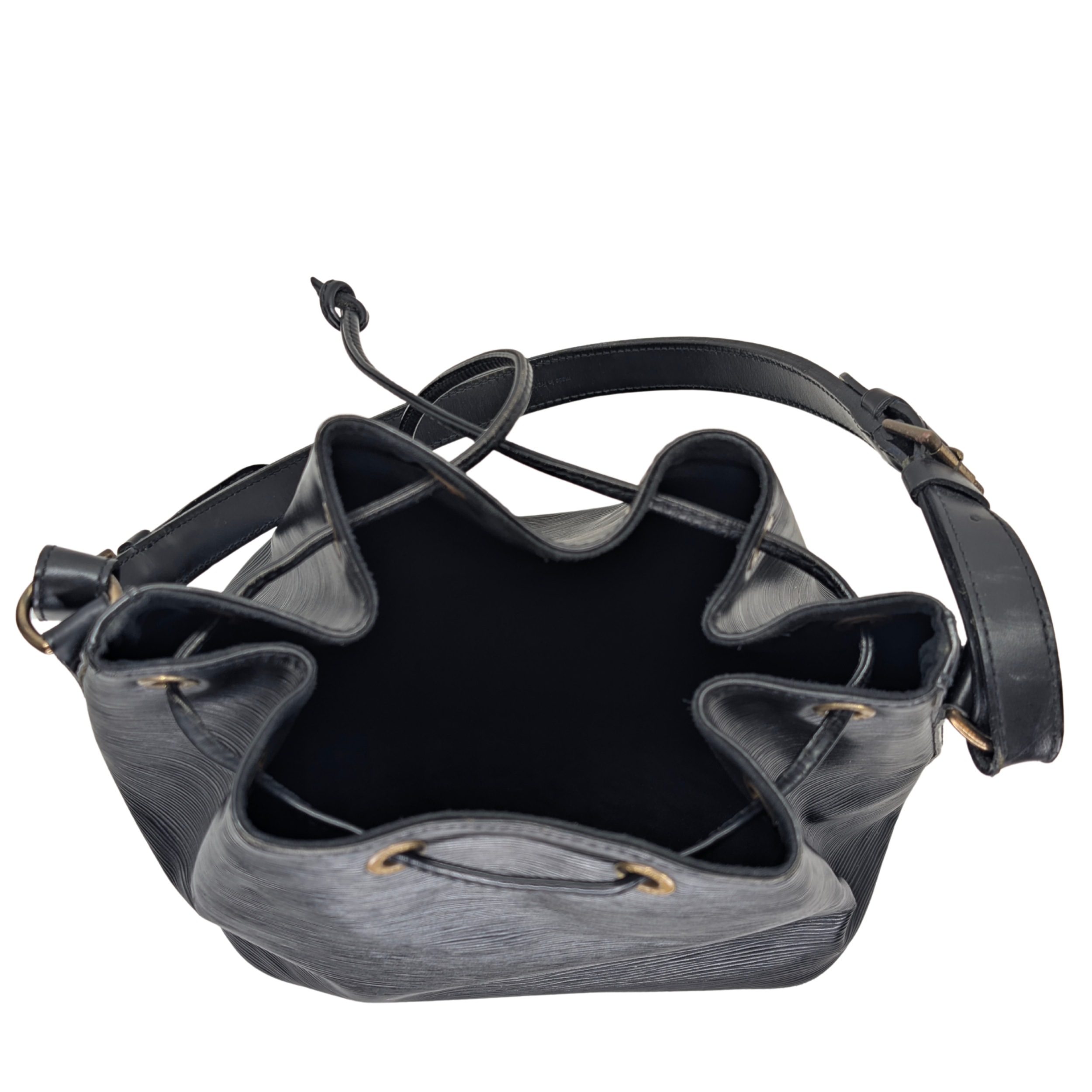Louis Vuitton Epi Noé Shoulder Bag Black