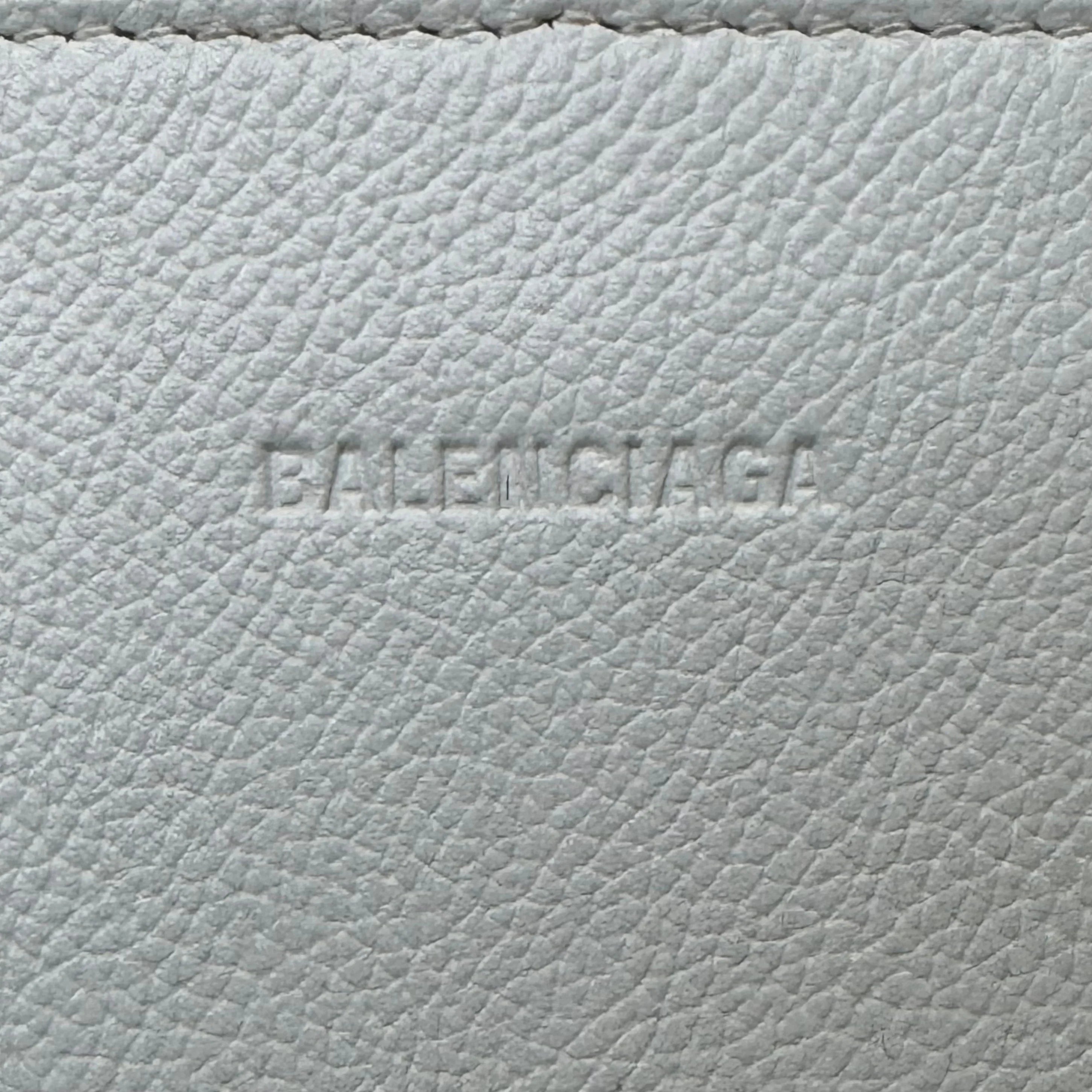 Balenciaga Ville XXS Shoulder Leather Bag w Strap White - Lost Designer