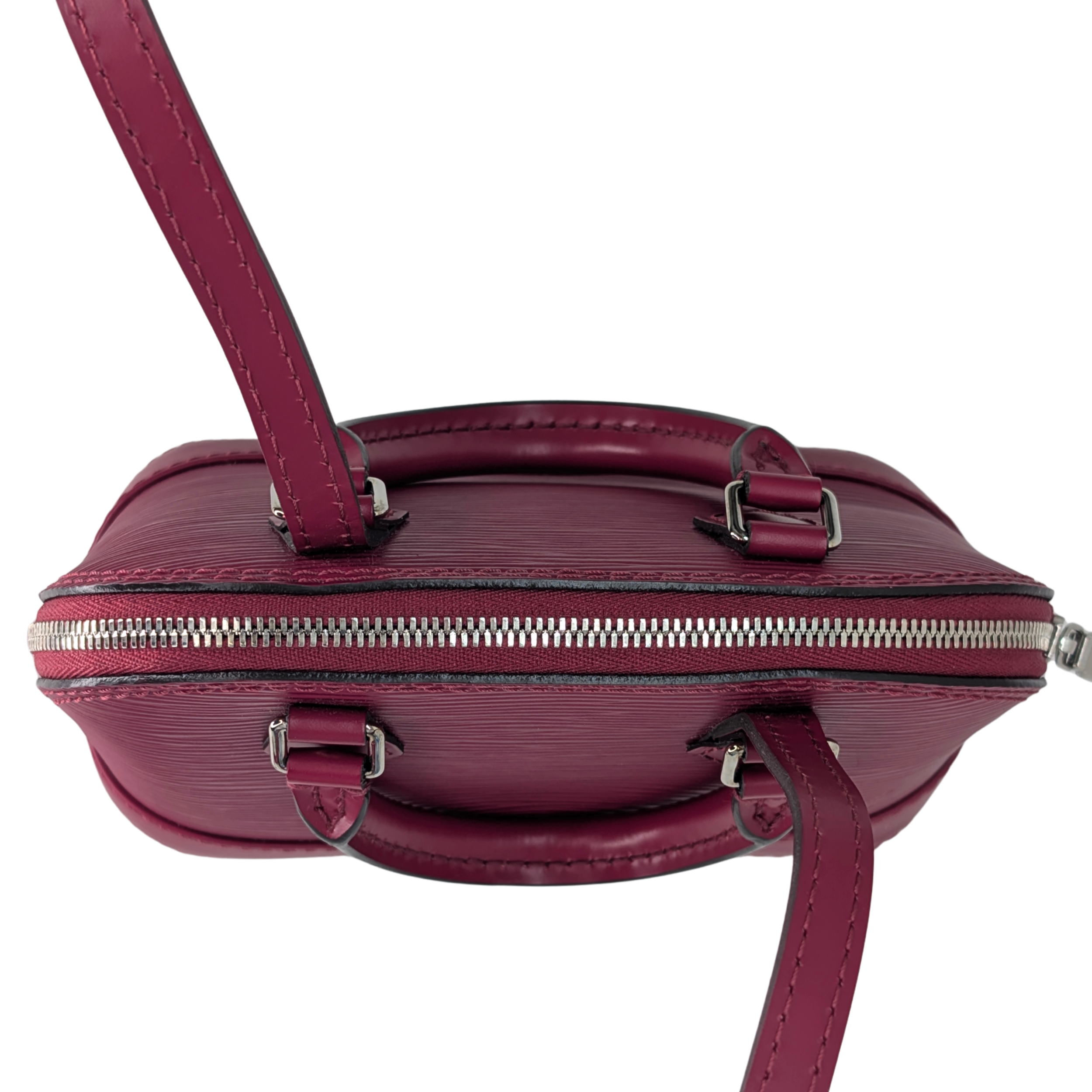 Louis Vuitton Alma Nano Epi Raspberry Red Bag