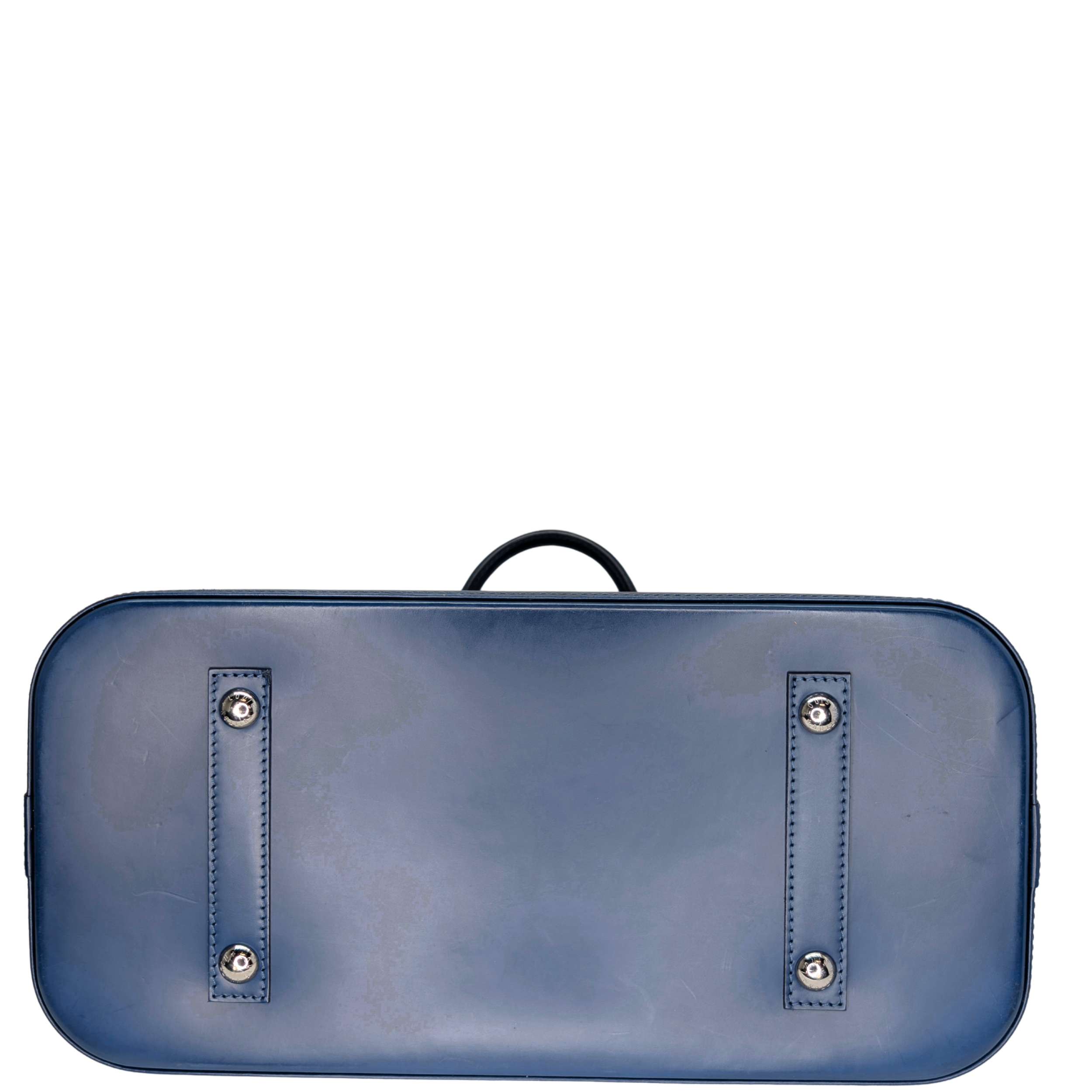 Louis Vuitton Alma GM Epi Leather Bag Navy Blue