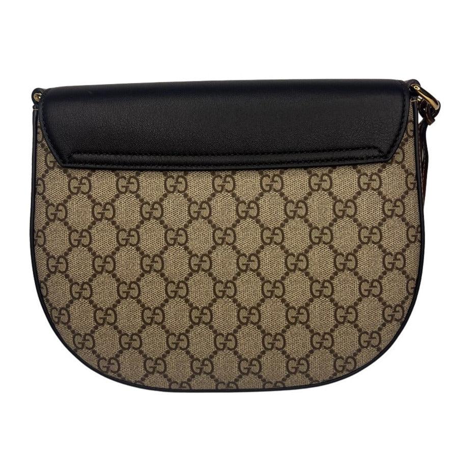 Gucci Padlock Medium GG Supreme Saddle Messenger Bag - Lost Designer