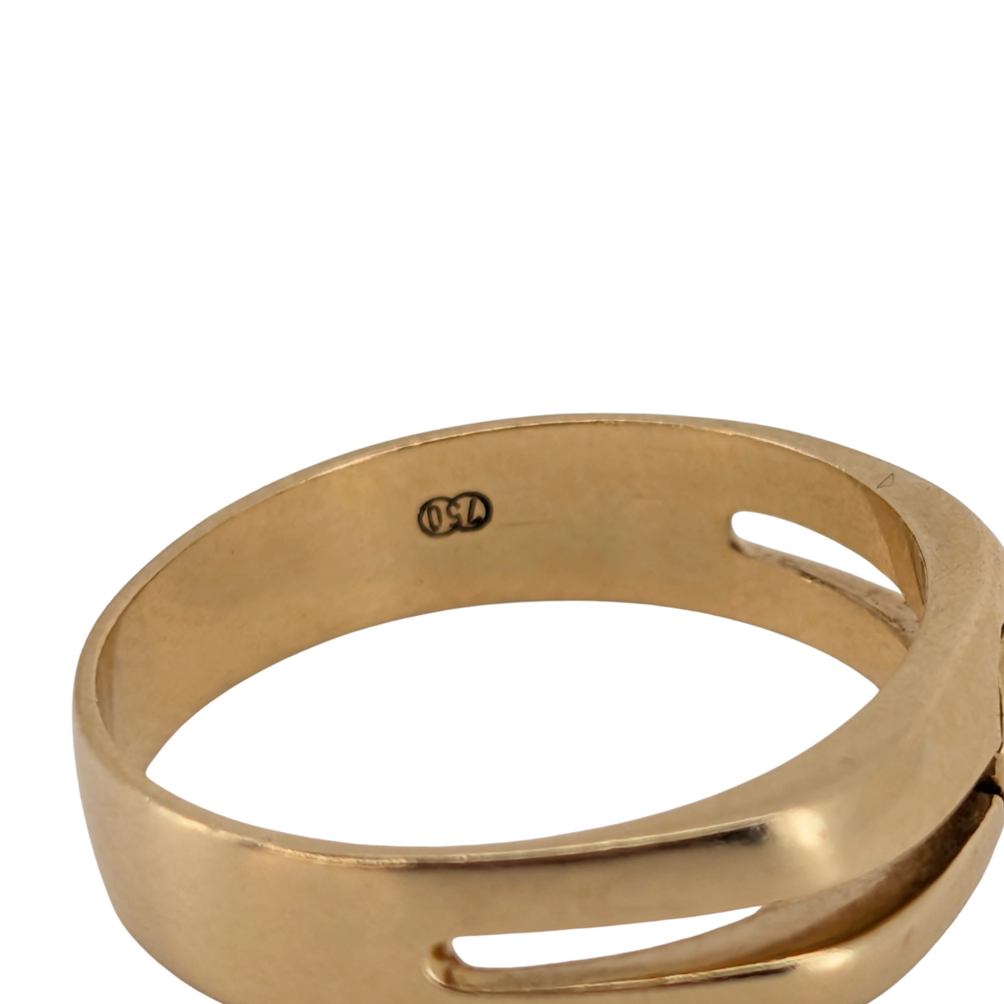 0.10Ct Natural Diamond Marquise Cut Ring On 18K Gold