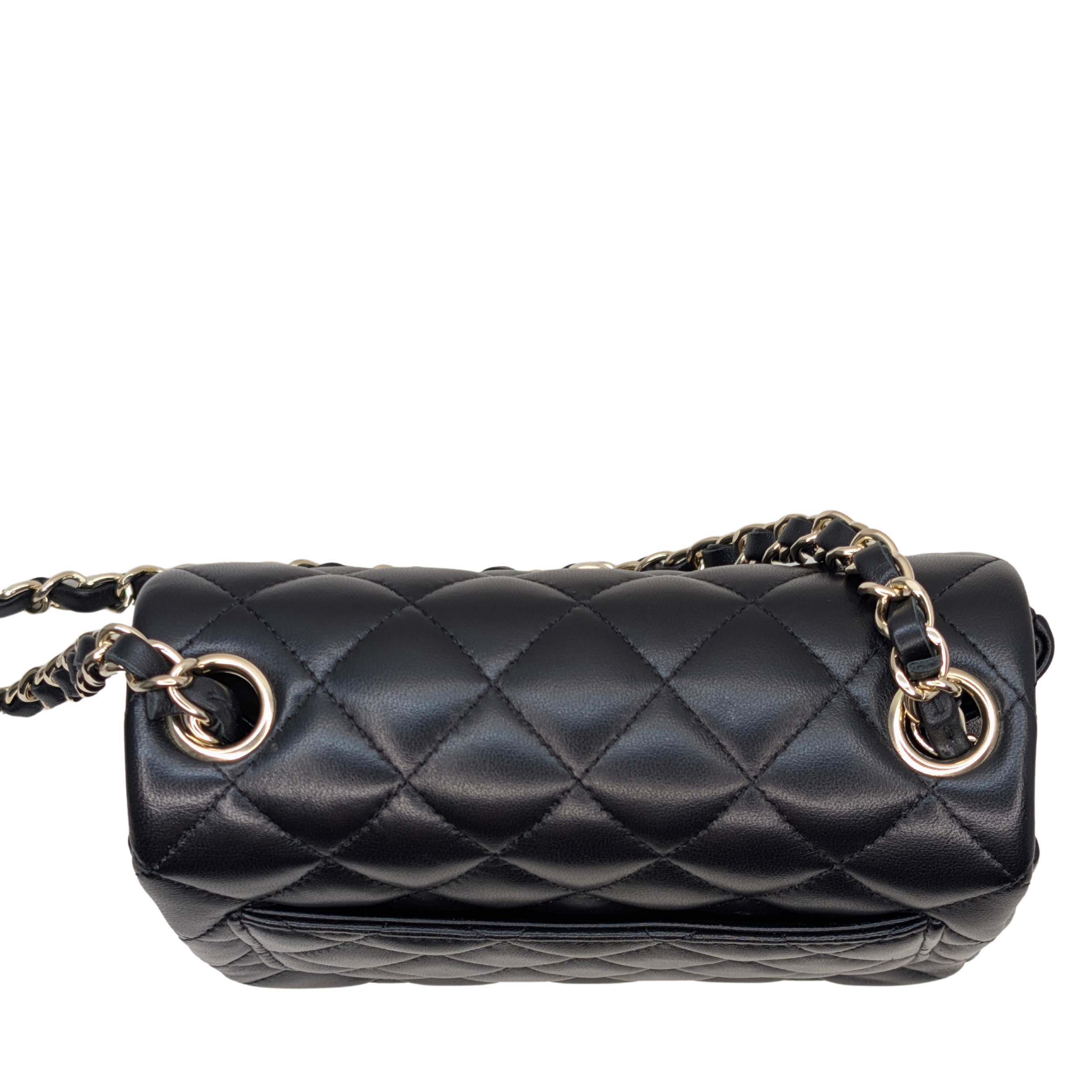 Chanel Classic Flap Mini Square Black 2026 GHW Microchipped