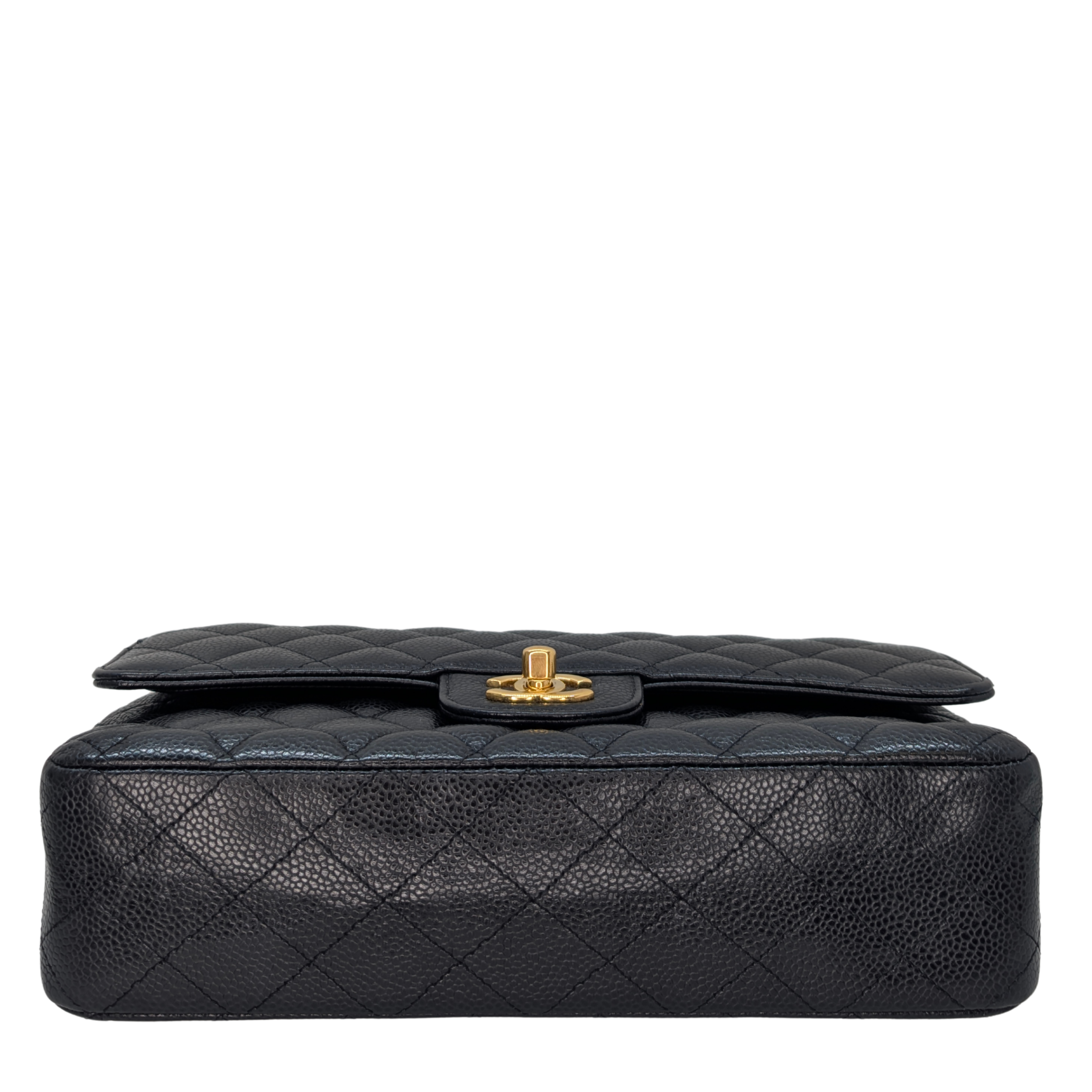 Chanel Medium Classic Double Flap Caviar Leather Black