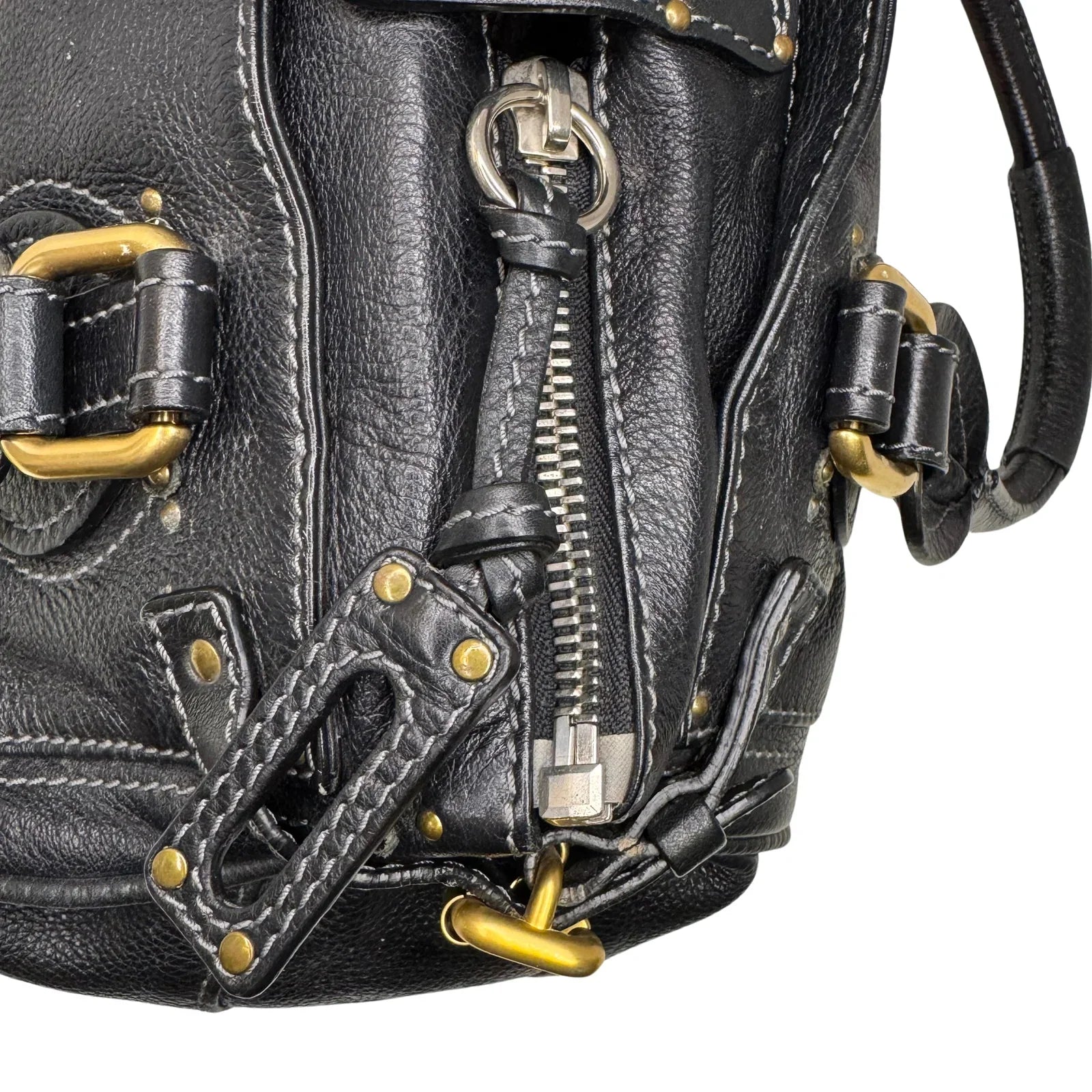 Chloe Paddington Leather Bag Black - Lost Designer