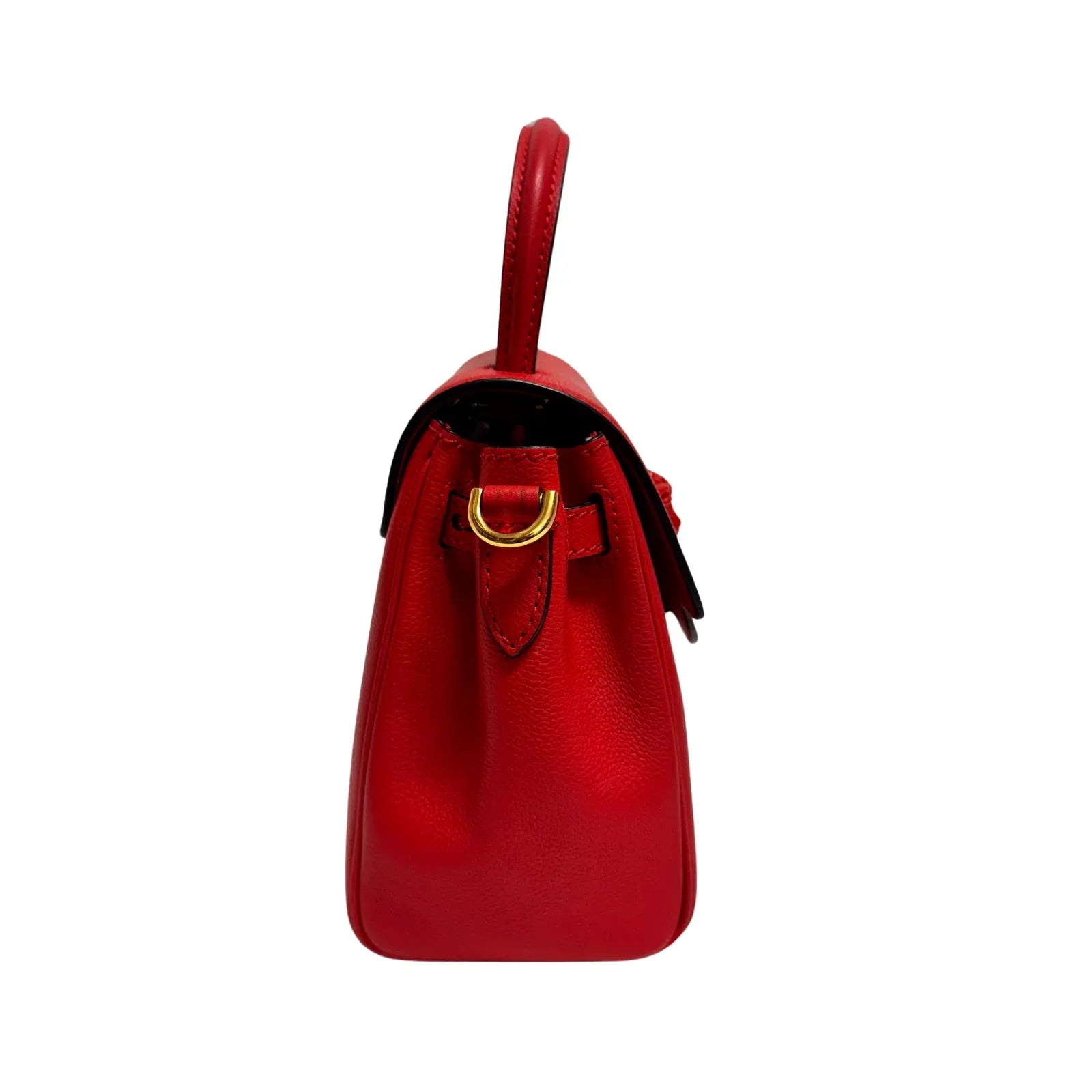 Versace La Medusa Handbag Leather Red - Lost Designer
