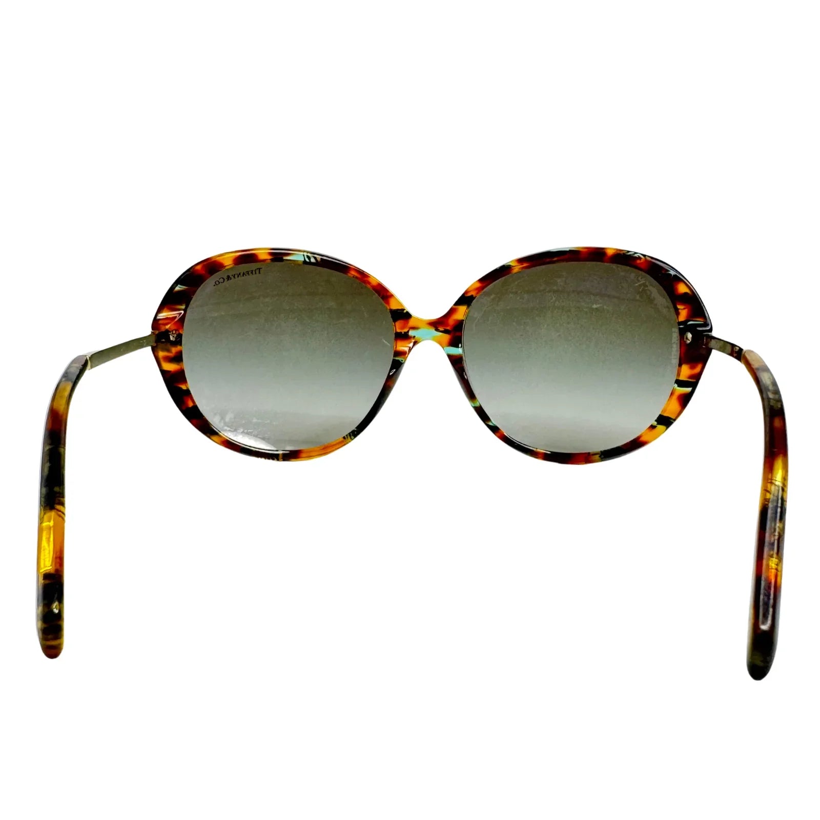Tiffany & Co. Tortoiseshell Oversized Crystal Arm Sunglasses - Lost Designer