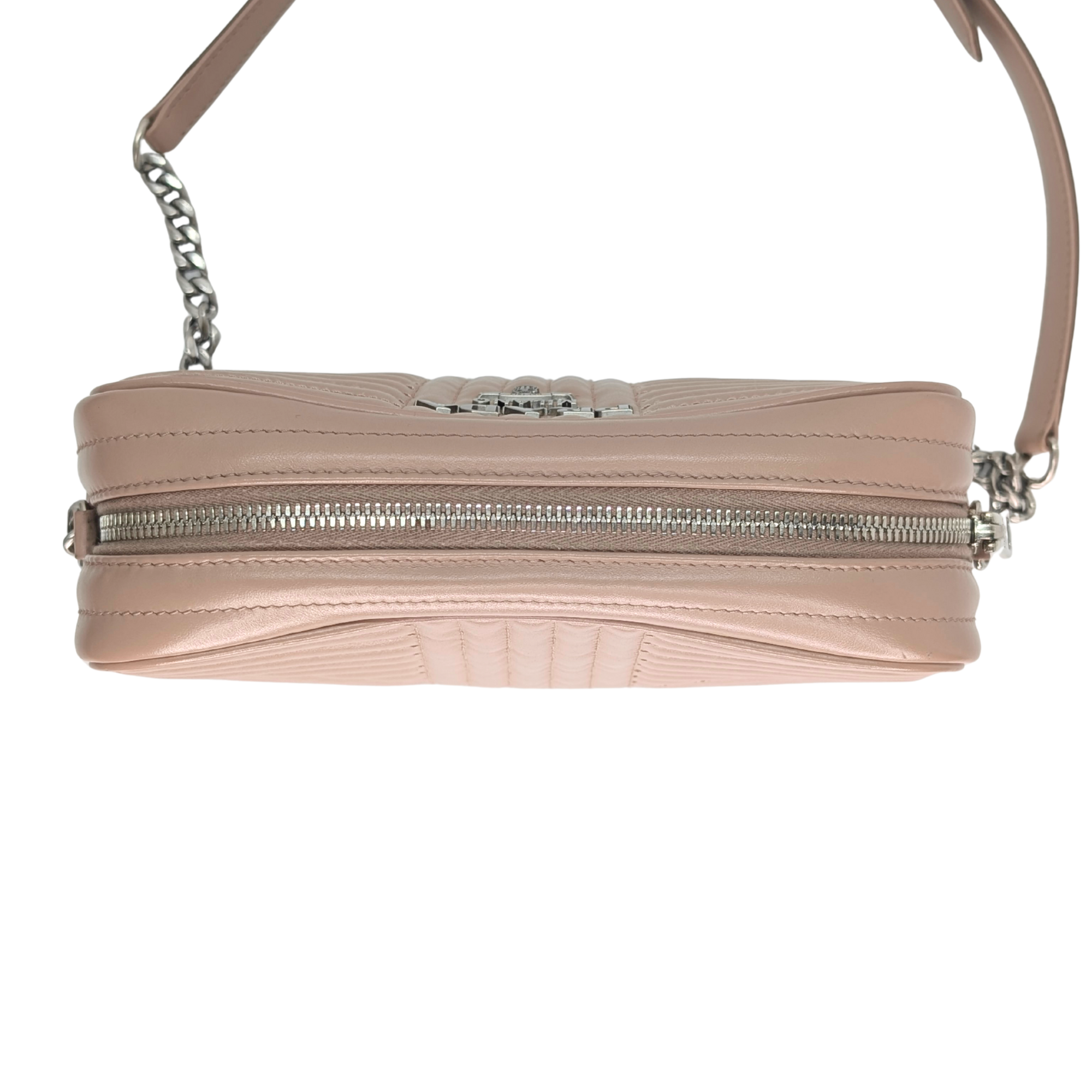 Prada Diagramme Camera Bag Leather Beige