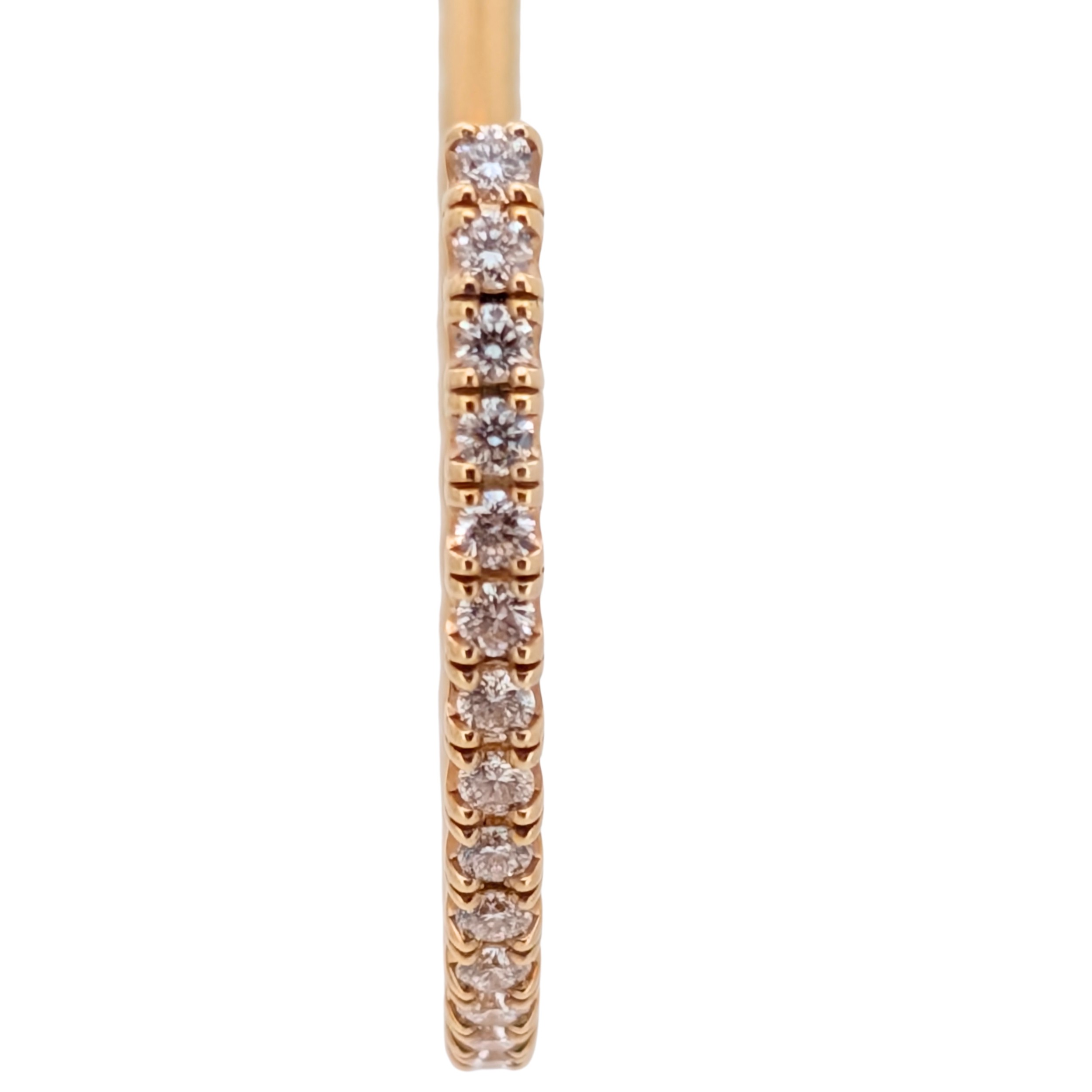 Cartier Étincelle de Cartier Medium Diamond Hoop Earrings in 18ct Yellow Gold