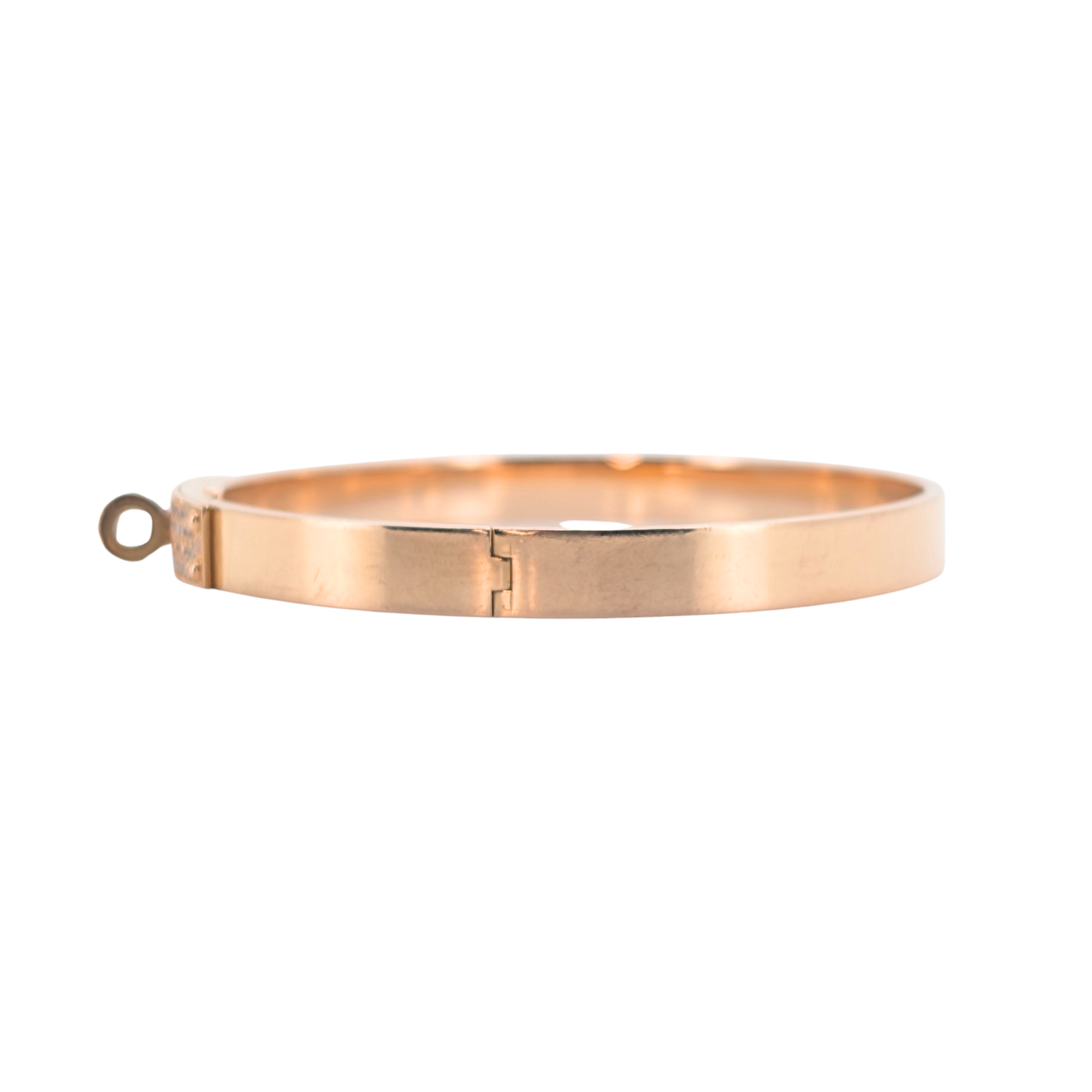 Hermes Kelly Diamond Bracelet Small LG In 18k Rose Gold