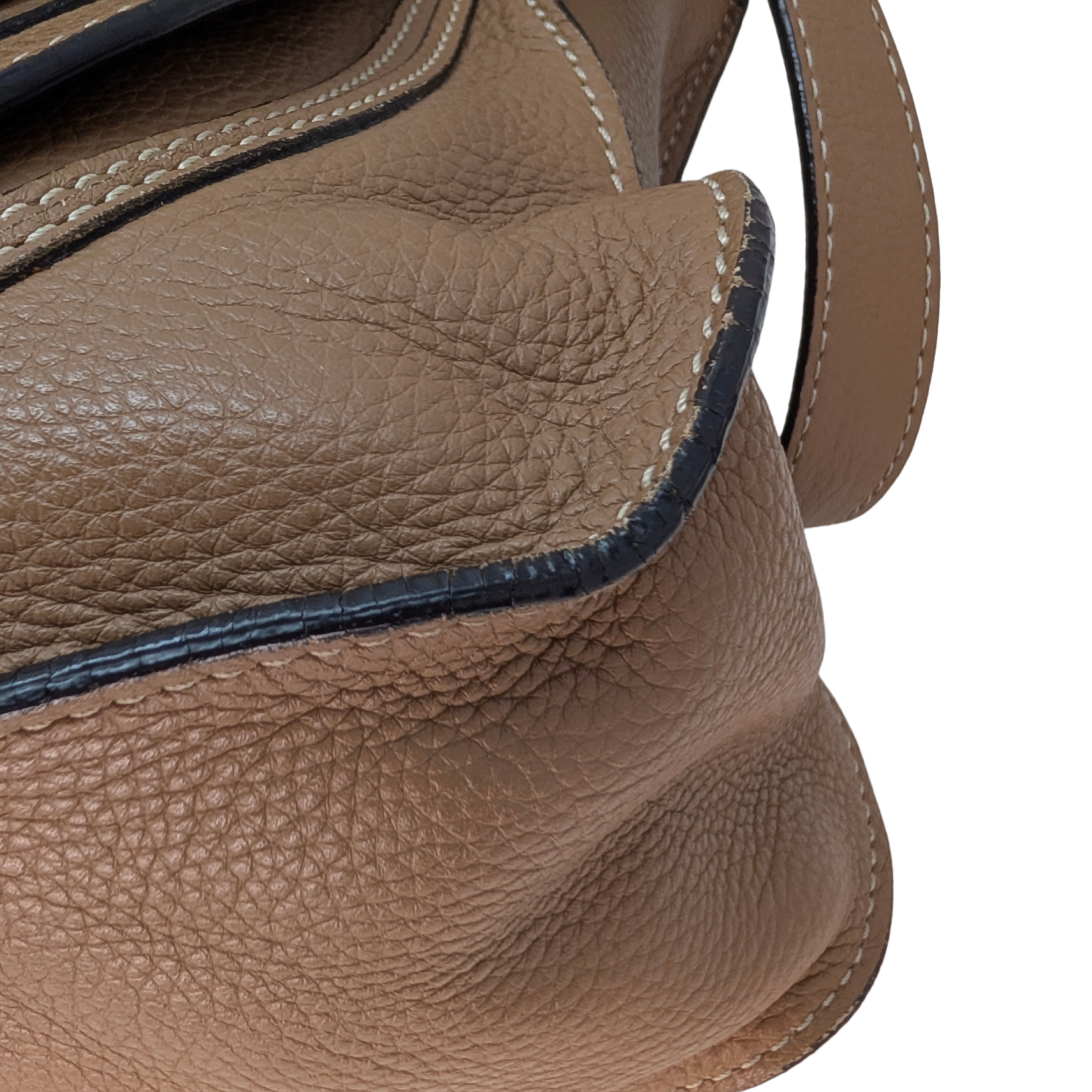 Chloe Marcie Medium Satchel Crossbody Bag Brown