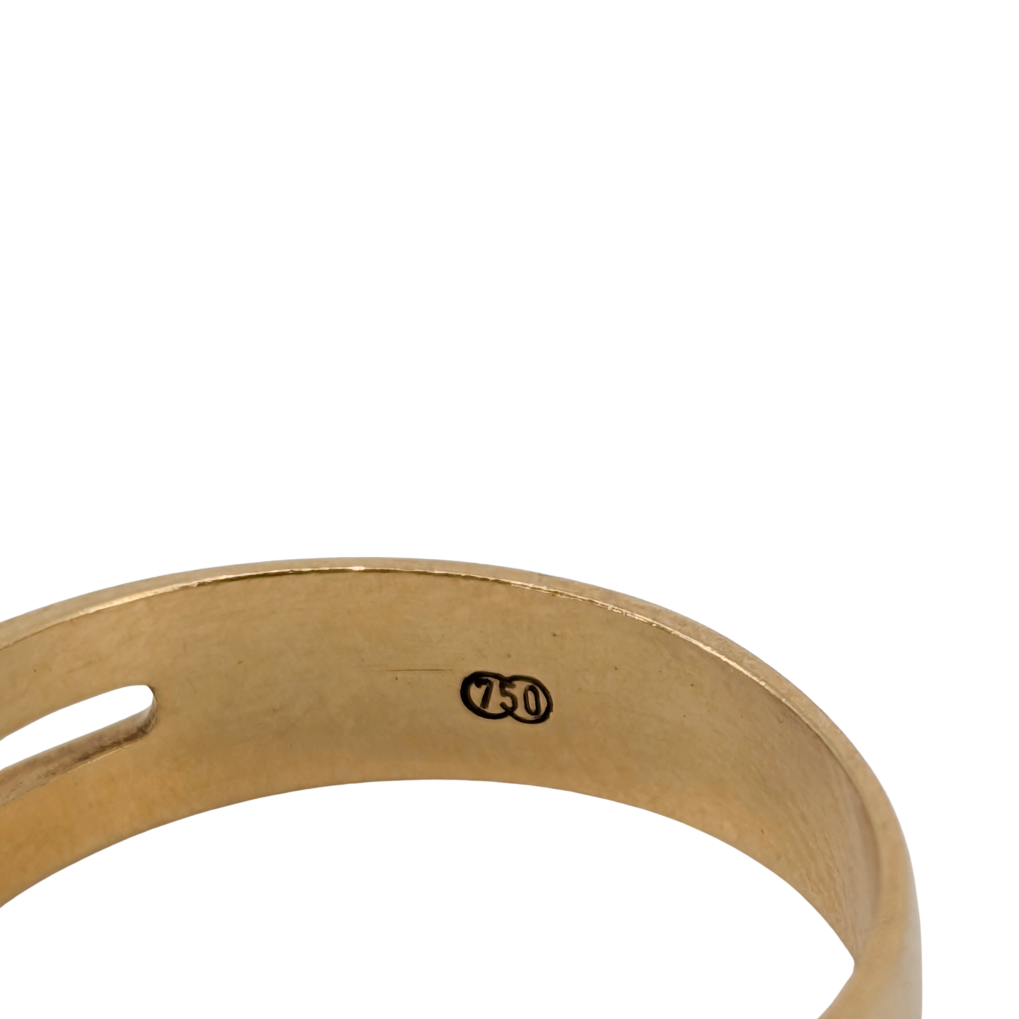 0.10Ct Natural Diamond Marquise Cut Ring On 18K Gold