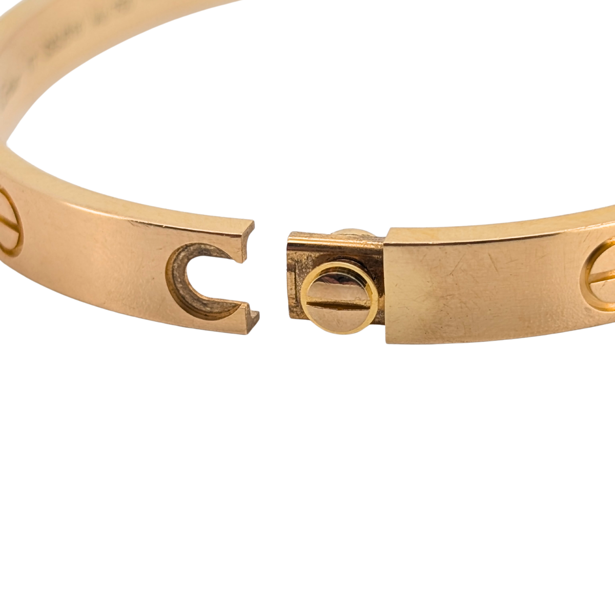 Cartier Love Bracelet Classic Model 18k Yellow Gold Size 17