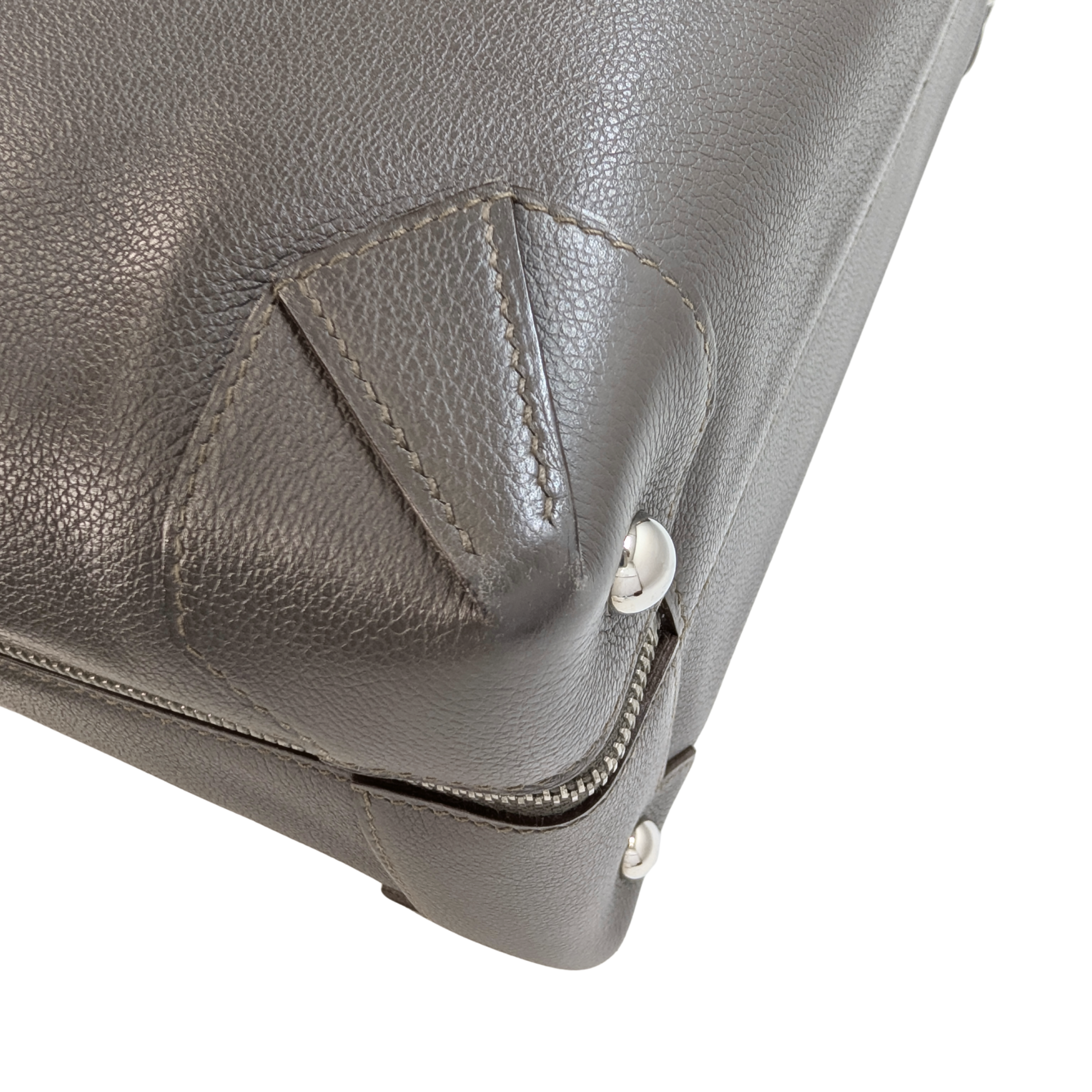 Hermès Maxibox 36 Bag Etain Evercolor Grey □R Stamp