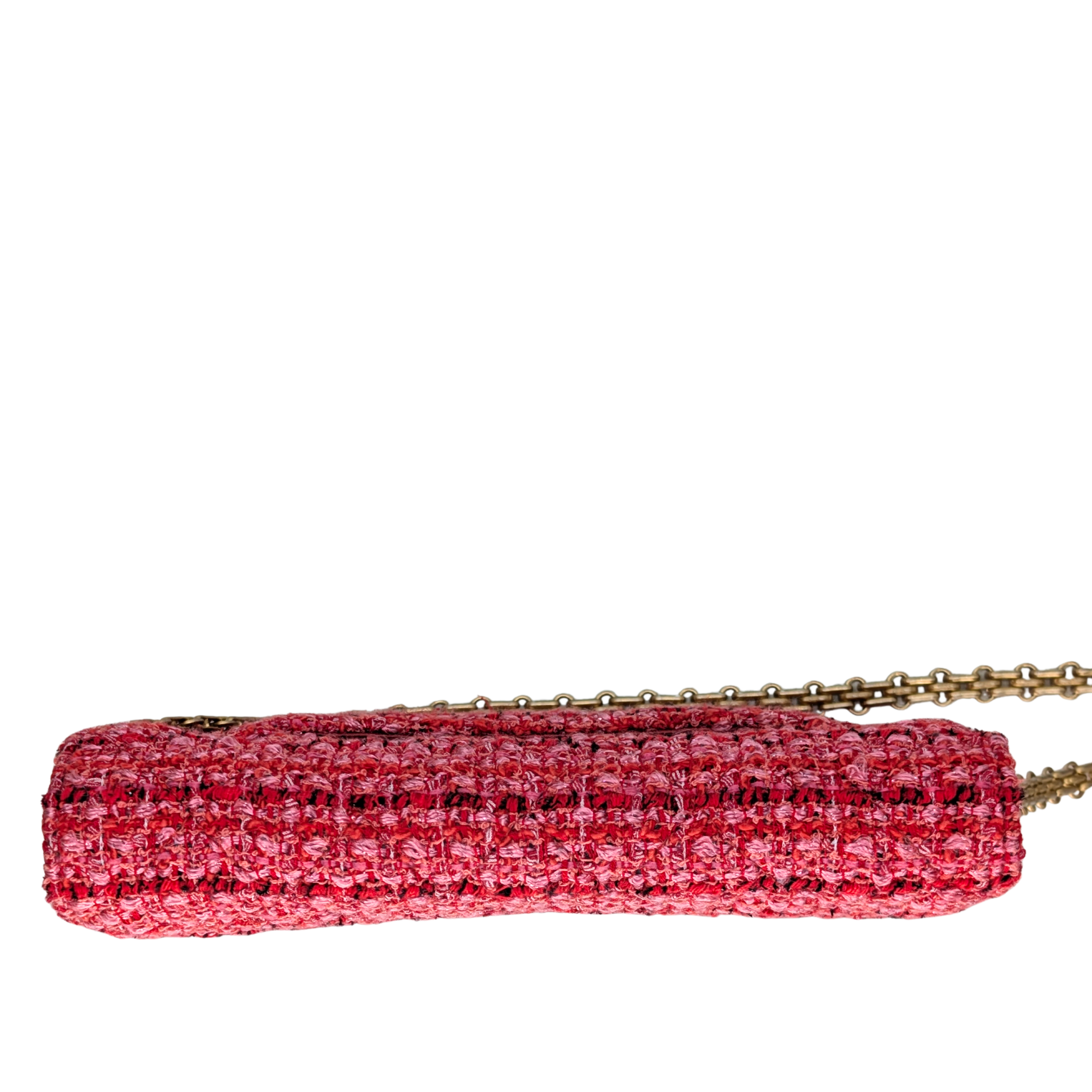 Chanel 2.55 Reissue Tweed Wallet on Chain Pink