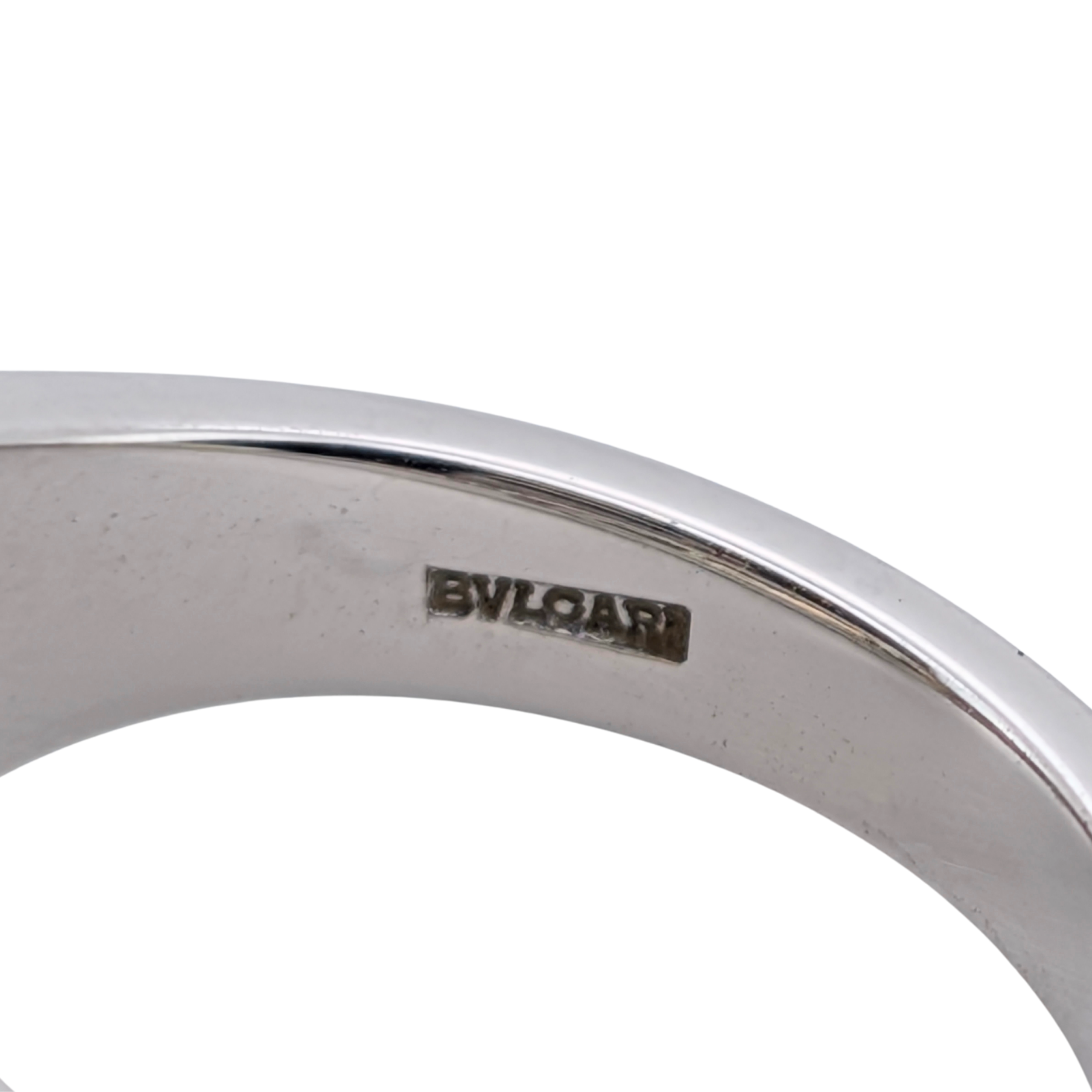 Bvlgari Metropolis Yellow Quartz Ring In 18K White Gold