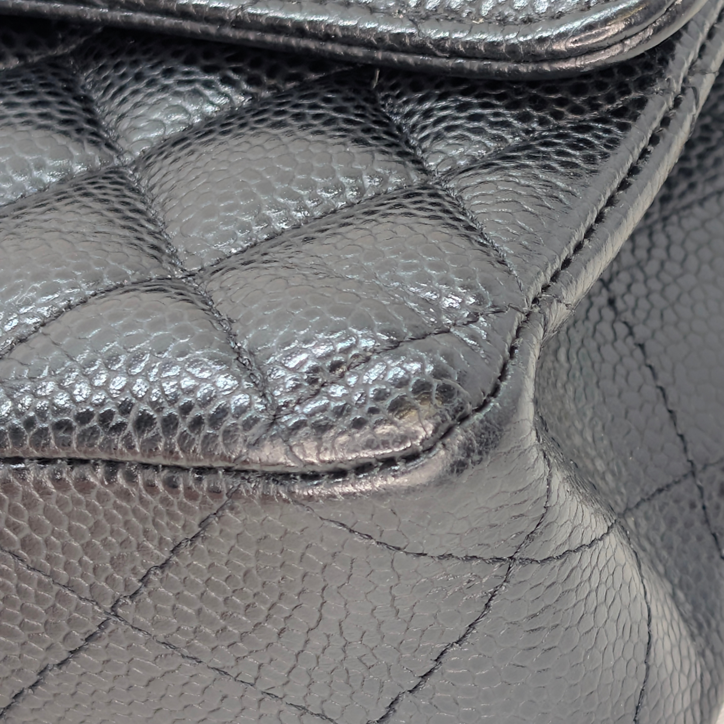 Chanel Medium Classic Double Flap Caviar Leather Black