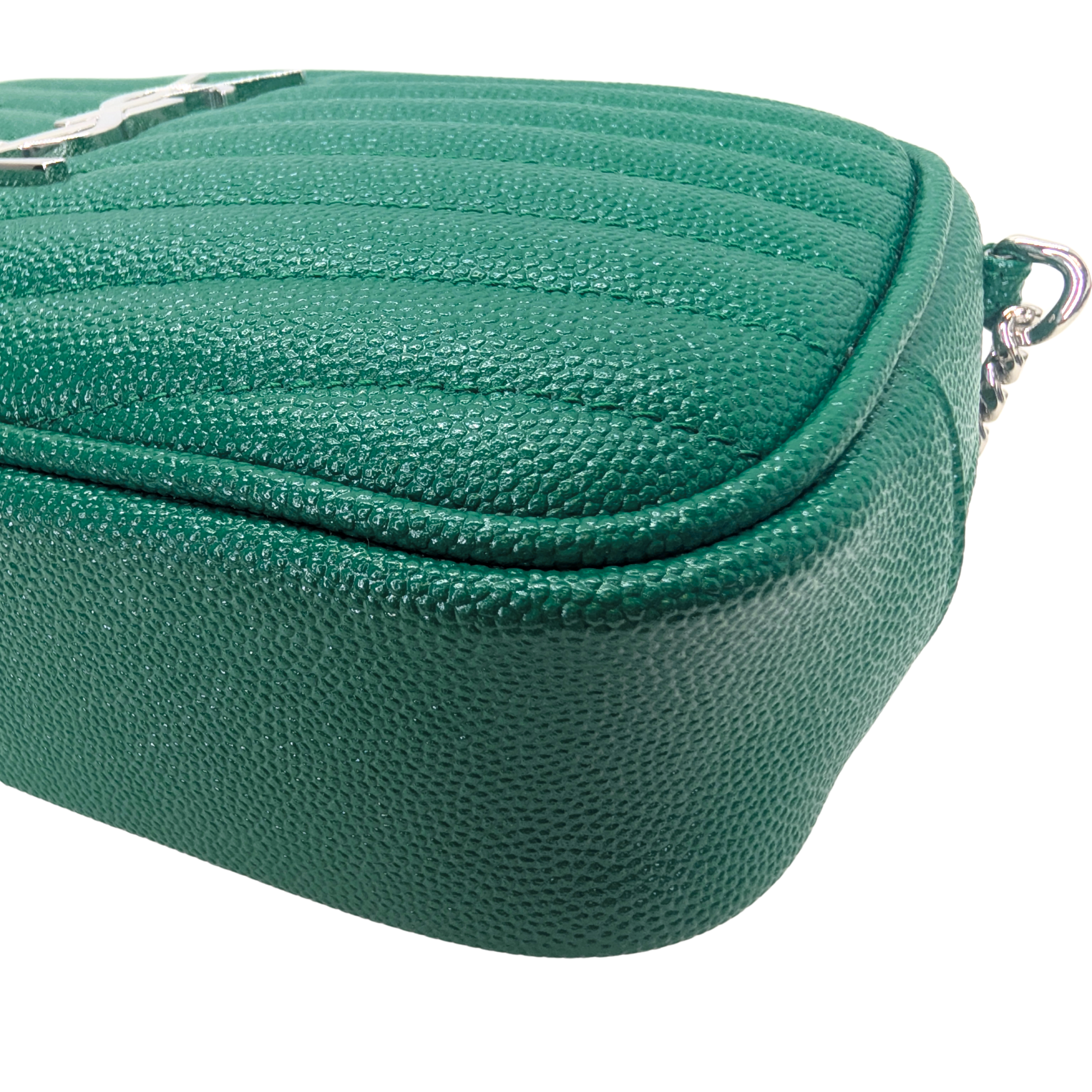 Saint Laurent Mini Lou Camera Bag Green
