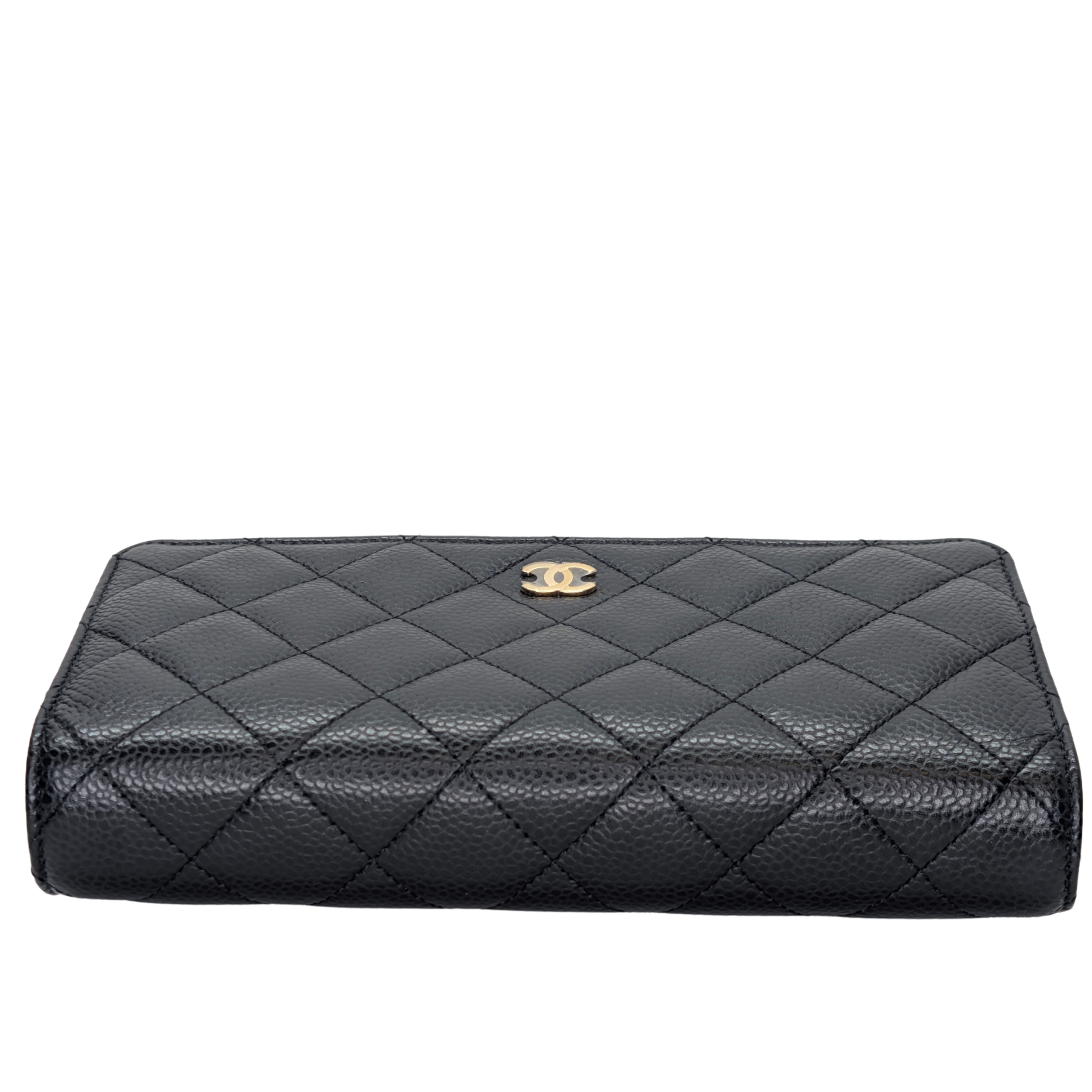 Chanel WOC Wallet on Chain Caviar Black GHW Microchip