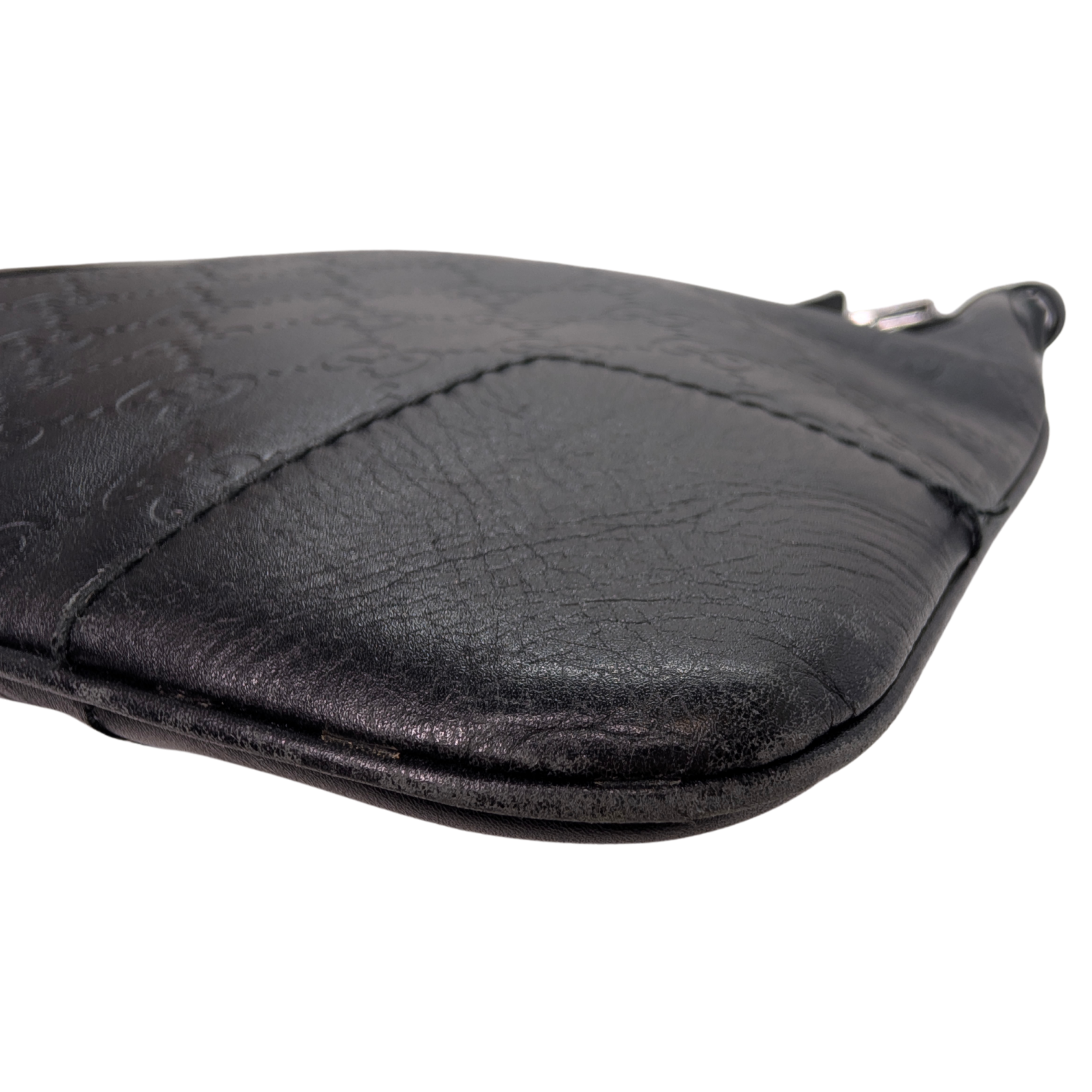 Gucci Guccissima Messenger Bag Large Black