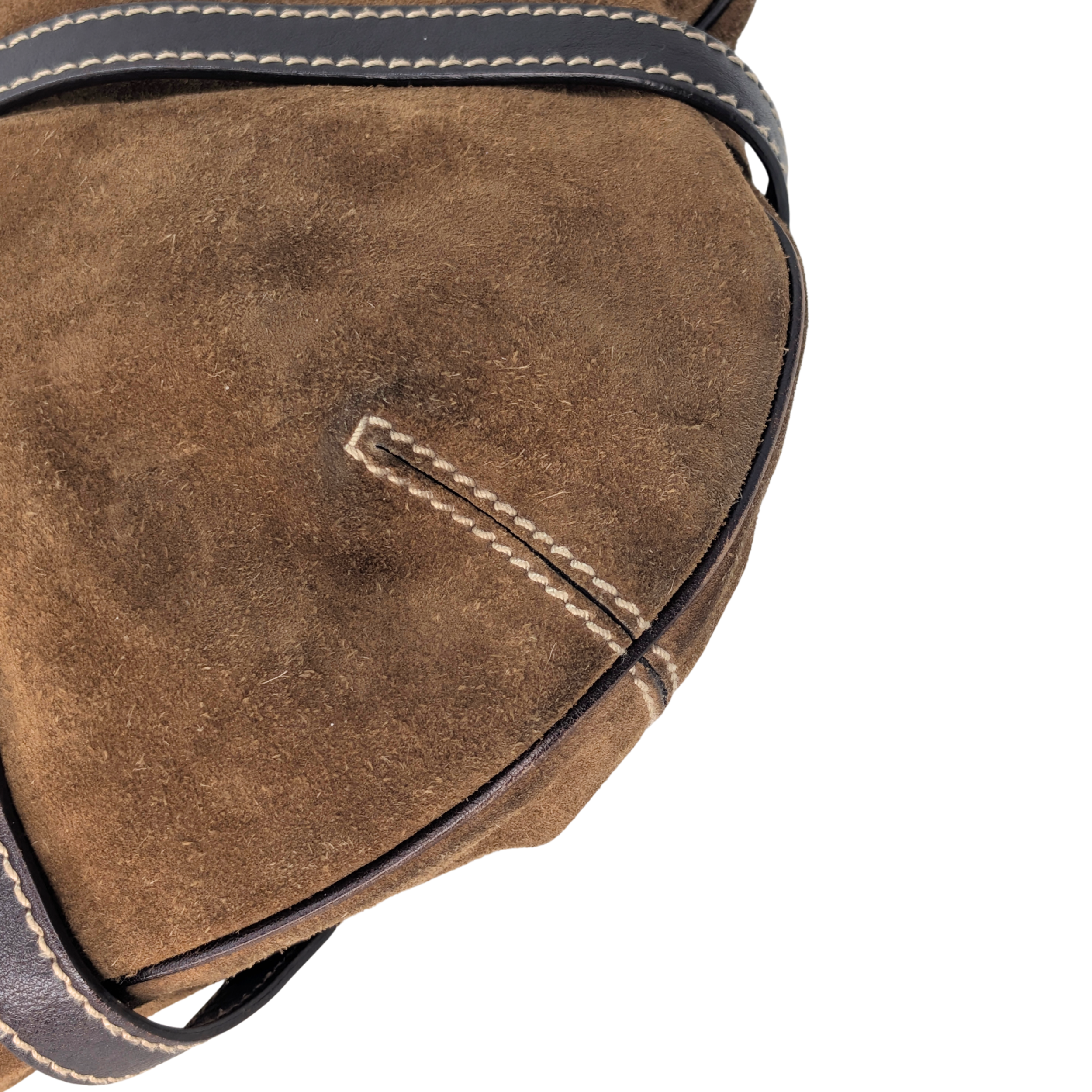 Gucci Sukey Suede Leather Hobo Bag Brown