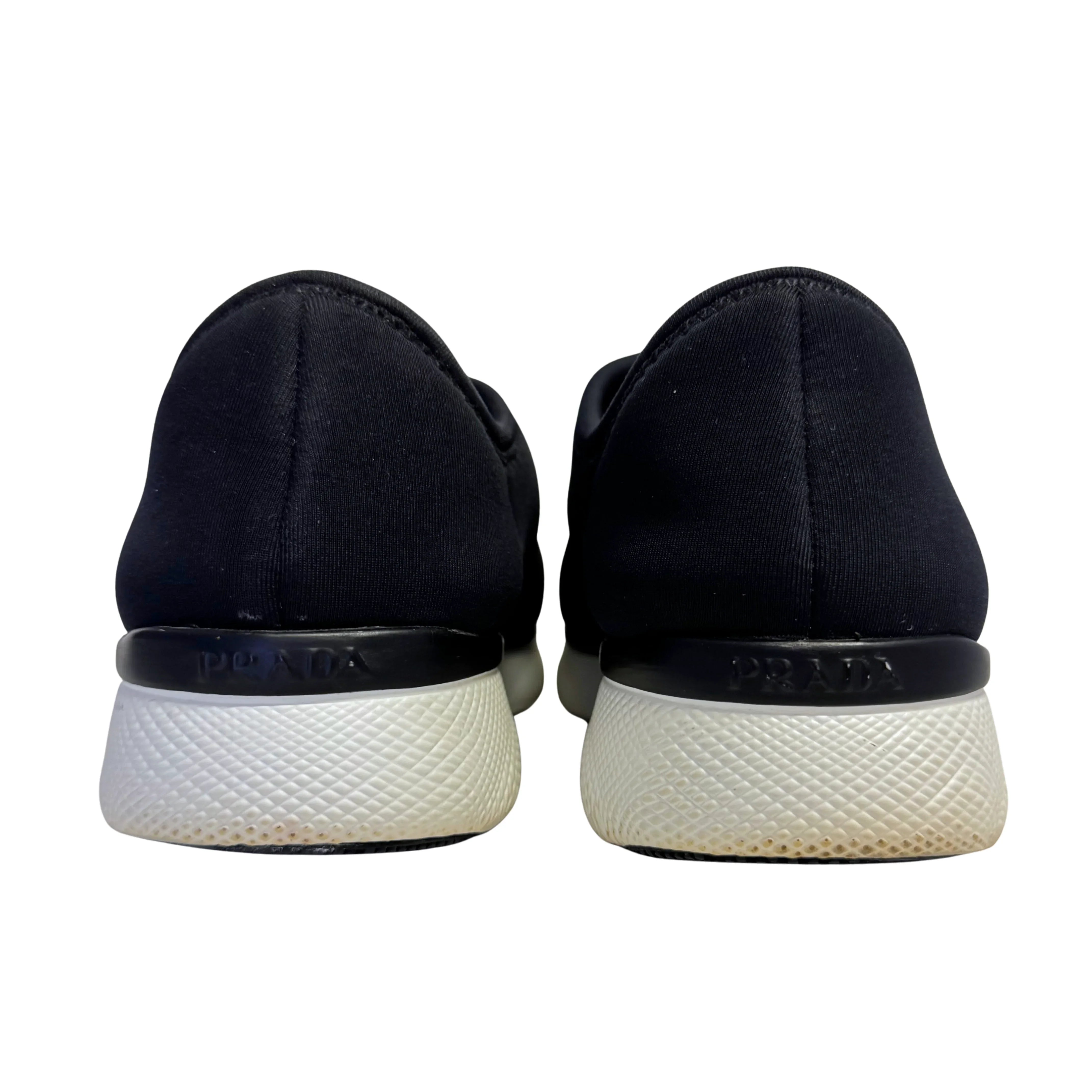 Prada Black x Navy Neoprene Sneakers size 36 - Lost Designer
