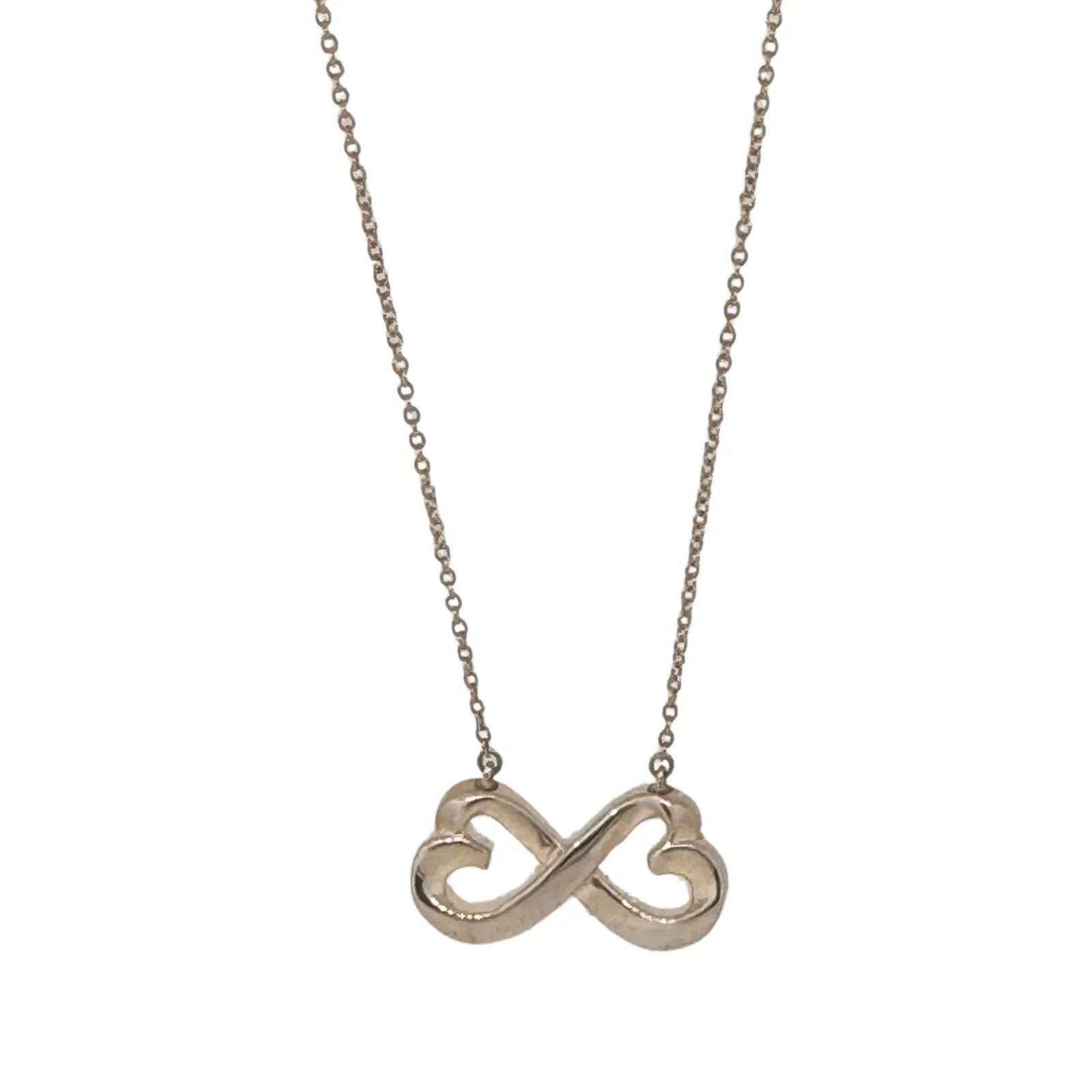 Tiffany & Co. Paloma Picasso Double Loving Heart Pendant Necklace – Sterling Silver - Lost Designer