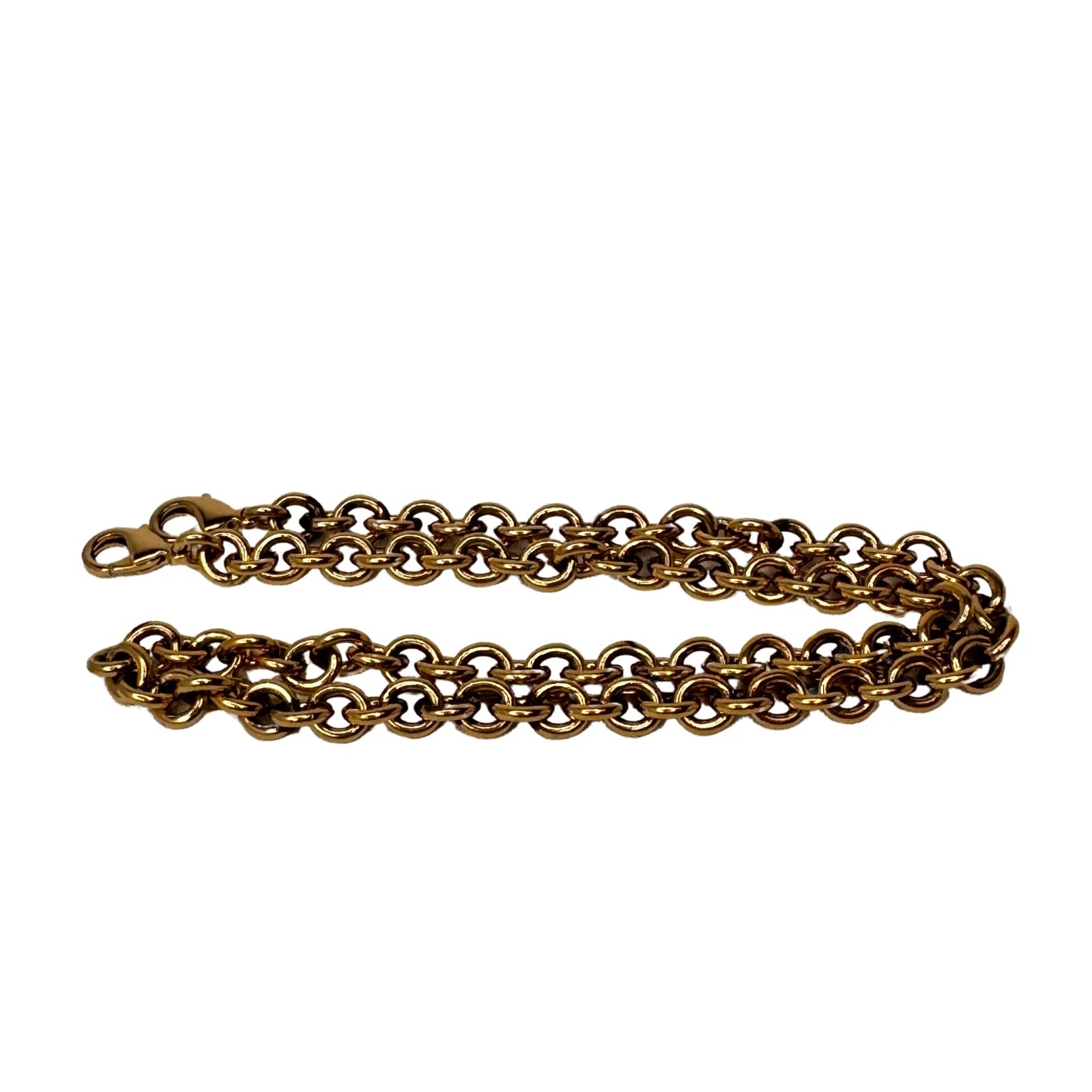 Gucci Leather Wallet on Chain Metallic Silver-Bronze - Lost Designer