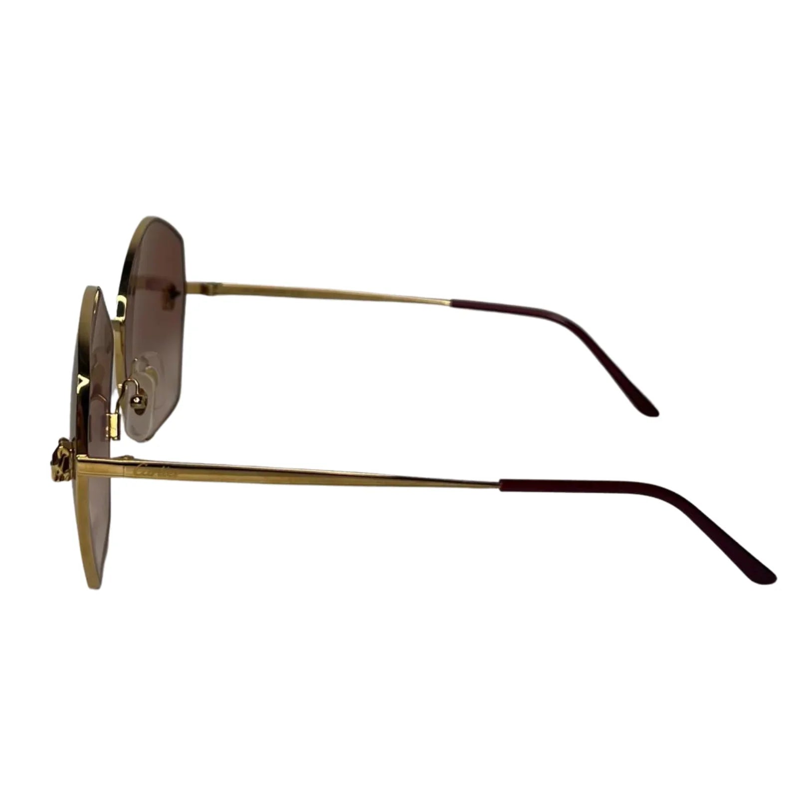 Cartier Panthère de Cartier Sunglasses – Gold / Brown Gradient - Lost Designer