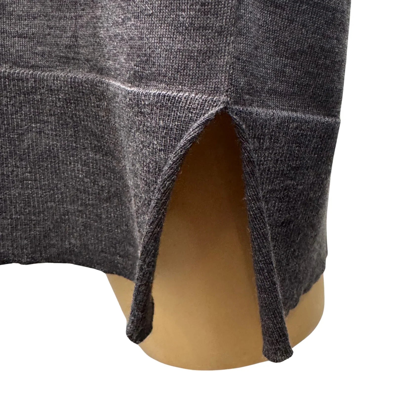Prada Virgin Wool Relaxed Knit Sweater Grey - Lost Designer