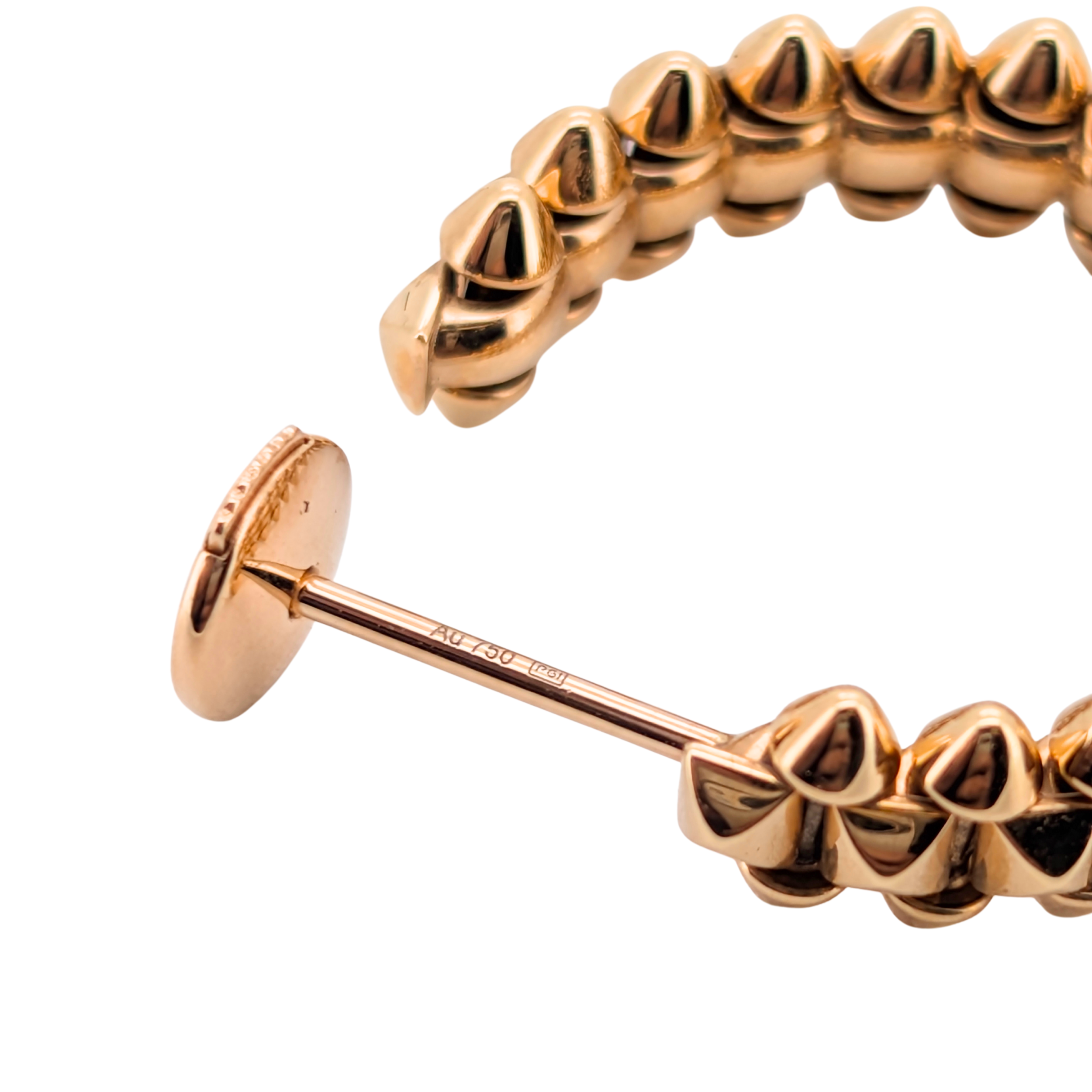 Cartier Clash de Cartier Hoop Earrings Small Model 18K Yellow Gold