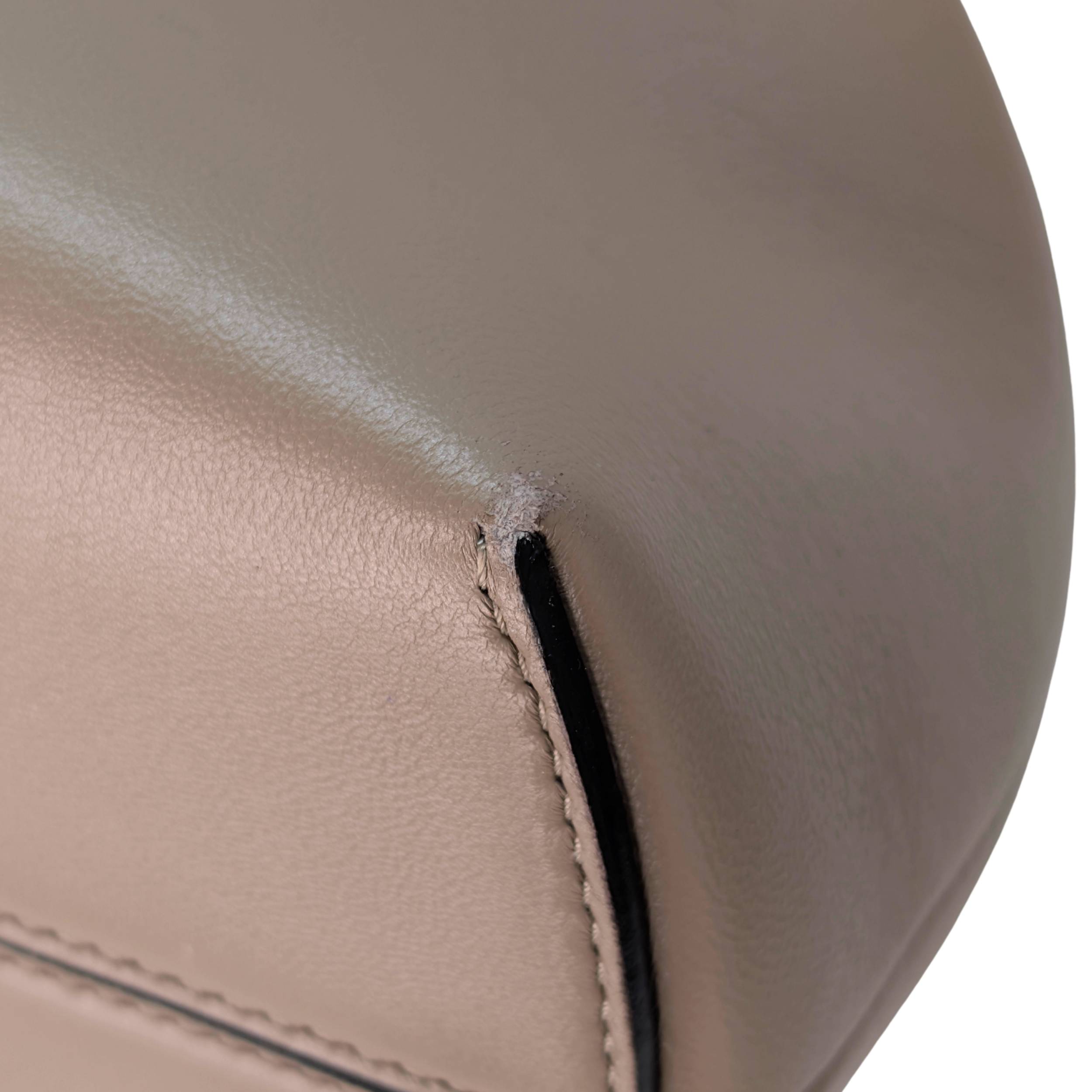 Fendi First Bag Clutch Medium Leather Taupe
