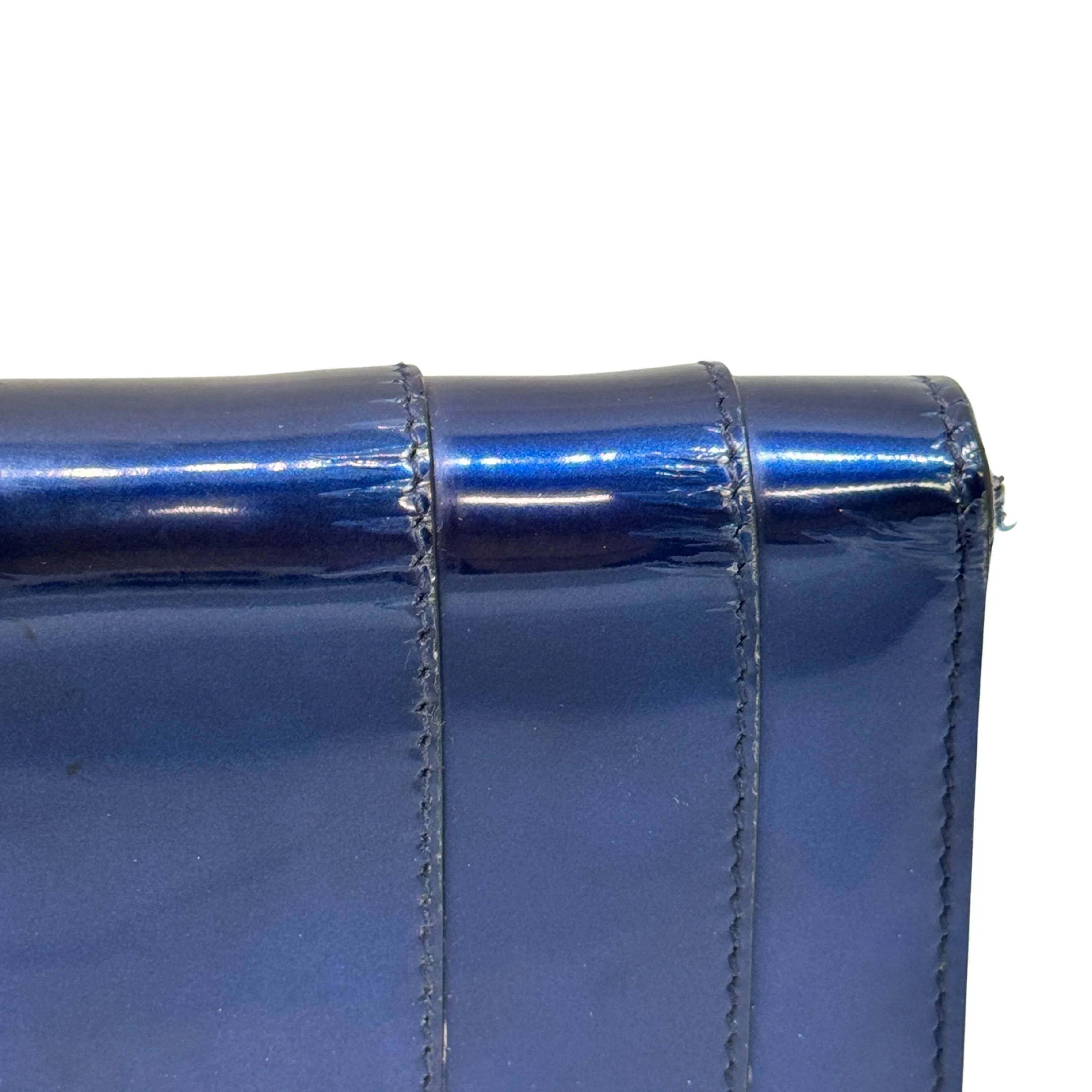 Bvlgari Serpenti Forever Chain Crossbody Bag Navy Blue - Lost Designer