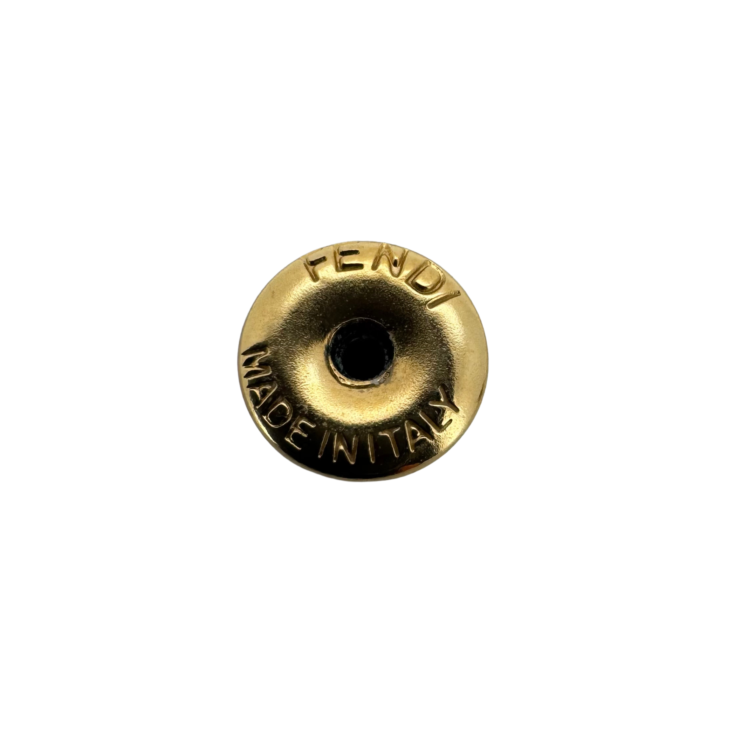 Fendi F Earrings Studs Gold Tone