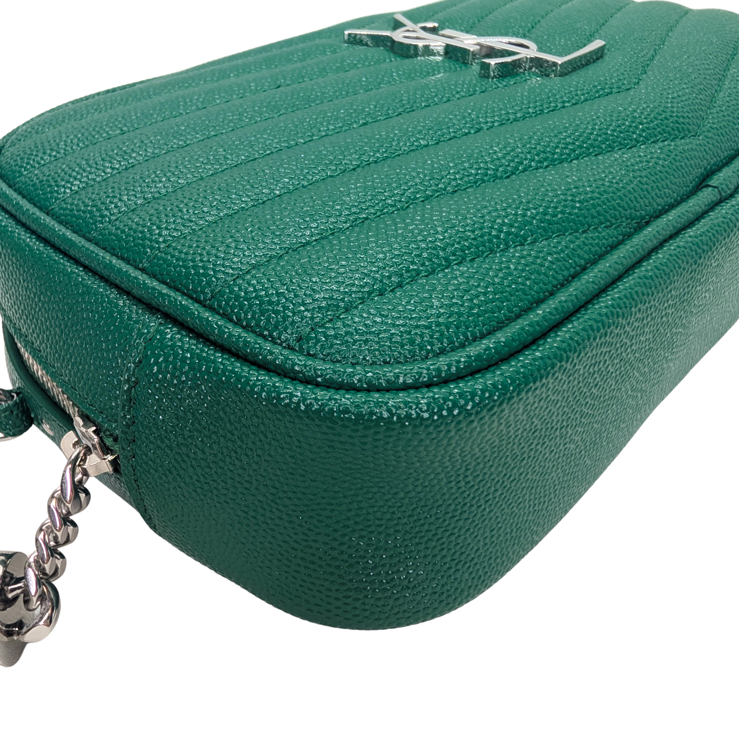 Saint Laurent Mini Lou Camera Bag Green