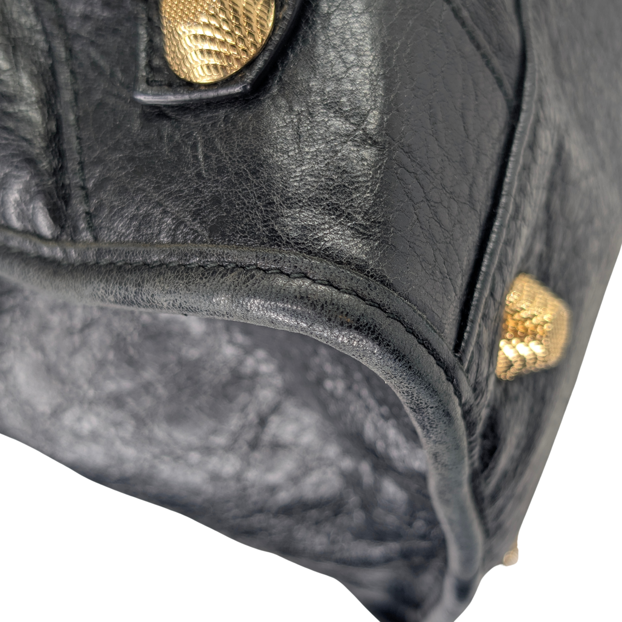 Balenciaga Le City Large Bag Gold Hardware Black