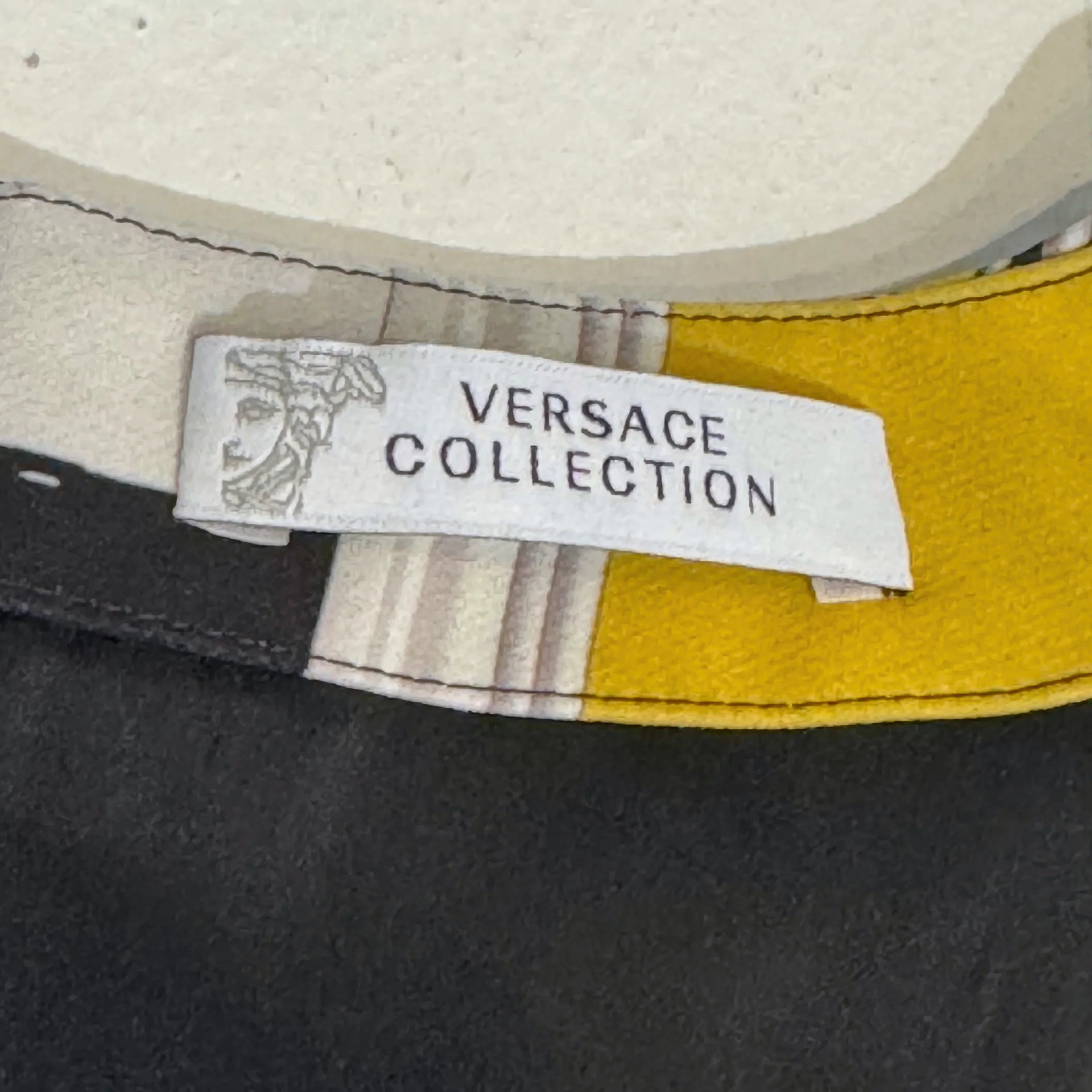 Versace Humbug Stripe Printed Shift Dress 48 - Lost Designer