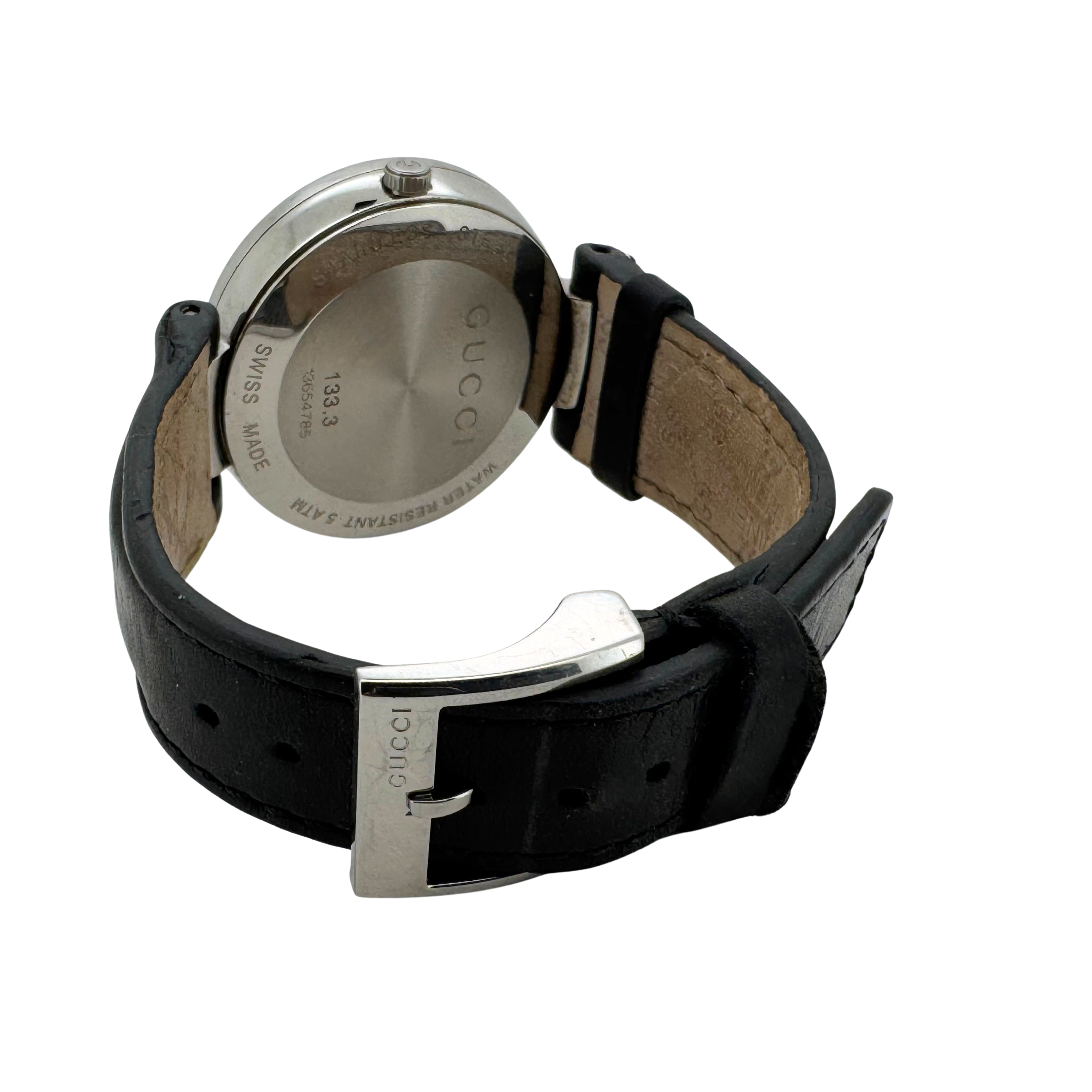 Gucci Interlocking G Logo Watch Stainless Steel Quartz 133.3 - Lost Designer