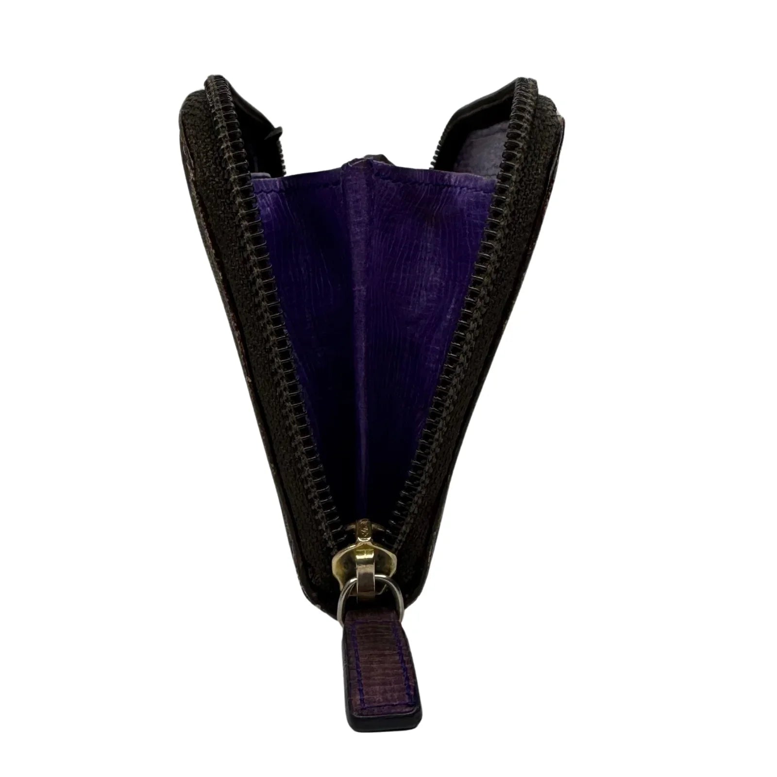 Fendi Zucca Monogram zip Wallet Tobacco - Lost Designer
