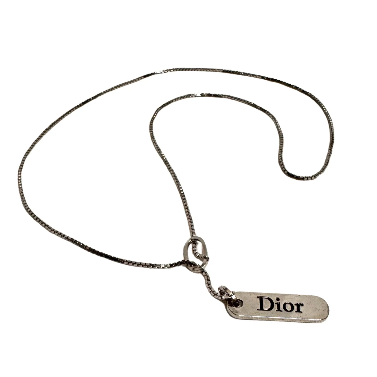 Dior Silver-Tone Pendant Necklace - Lost Designer