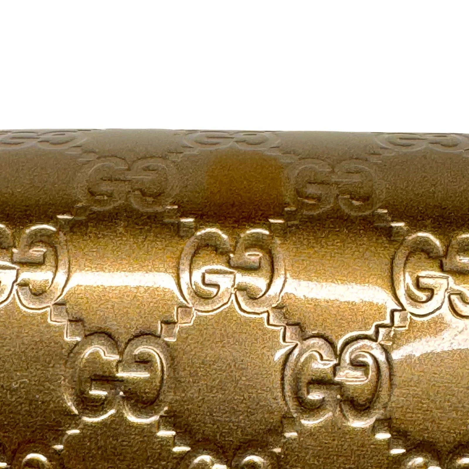 Gucci Leather Wallet on Chain Metallic Silver-Bronze - Lost Designer