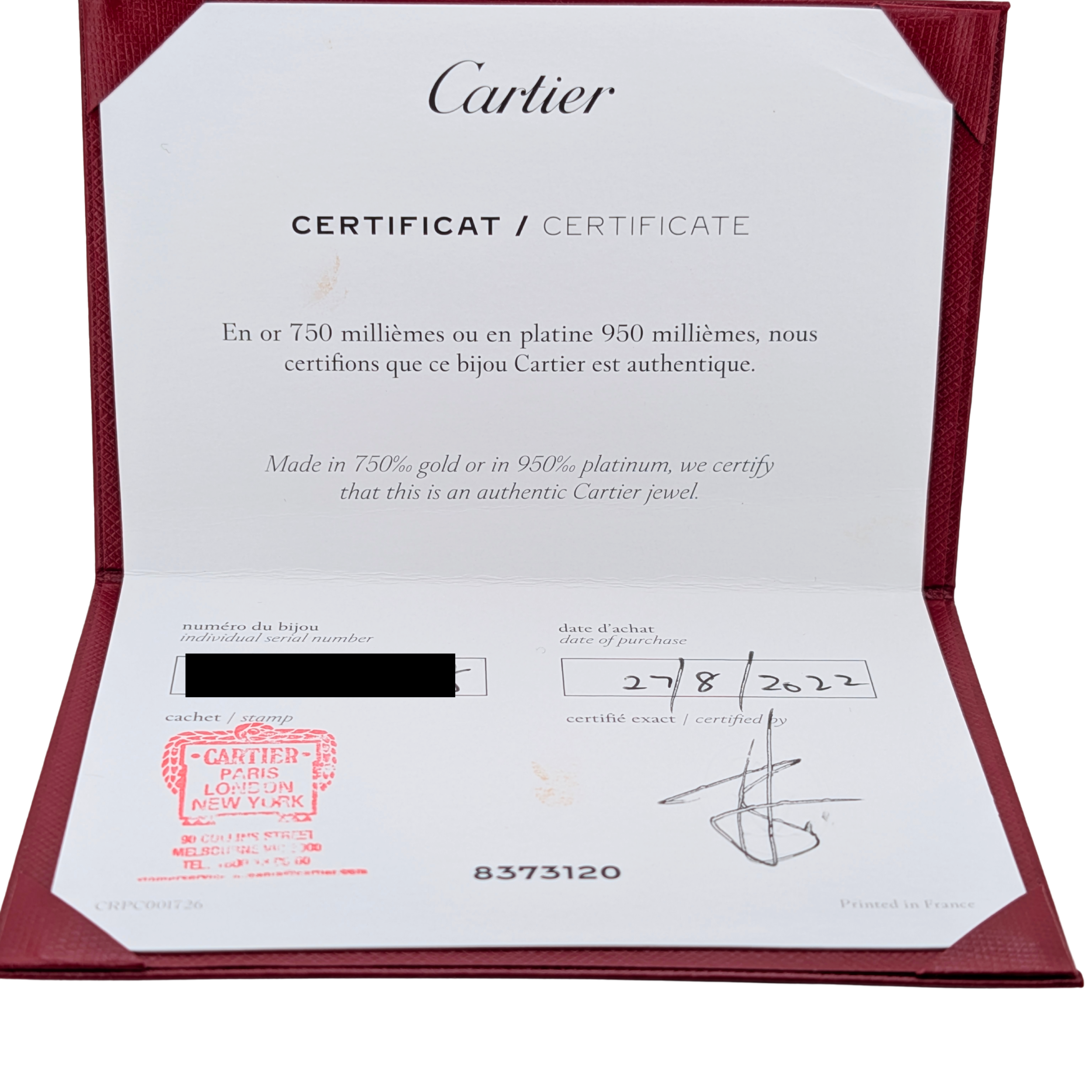 Cartier Clash de Cartier Hoop Earrings Small Model 18K Yellow Gold