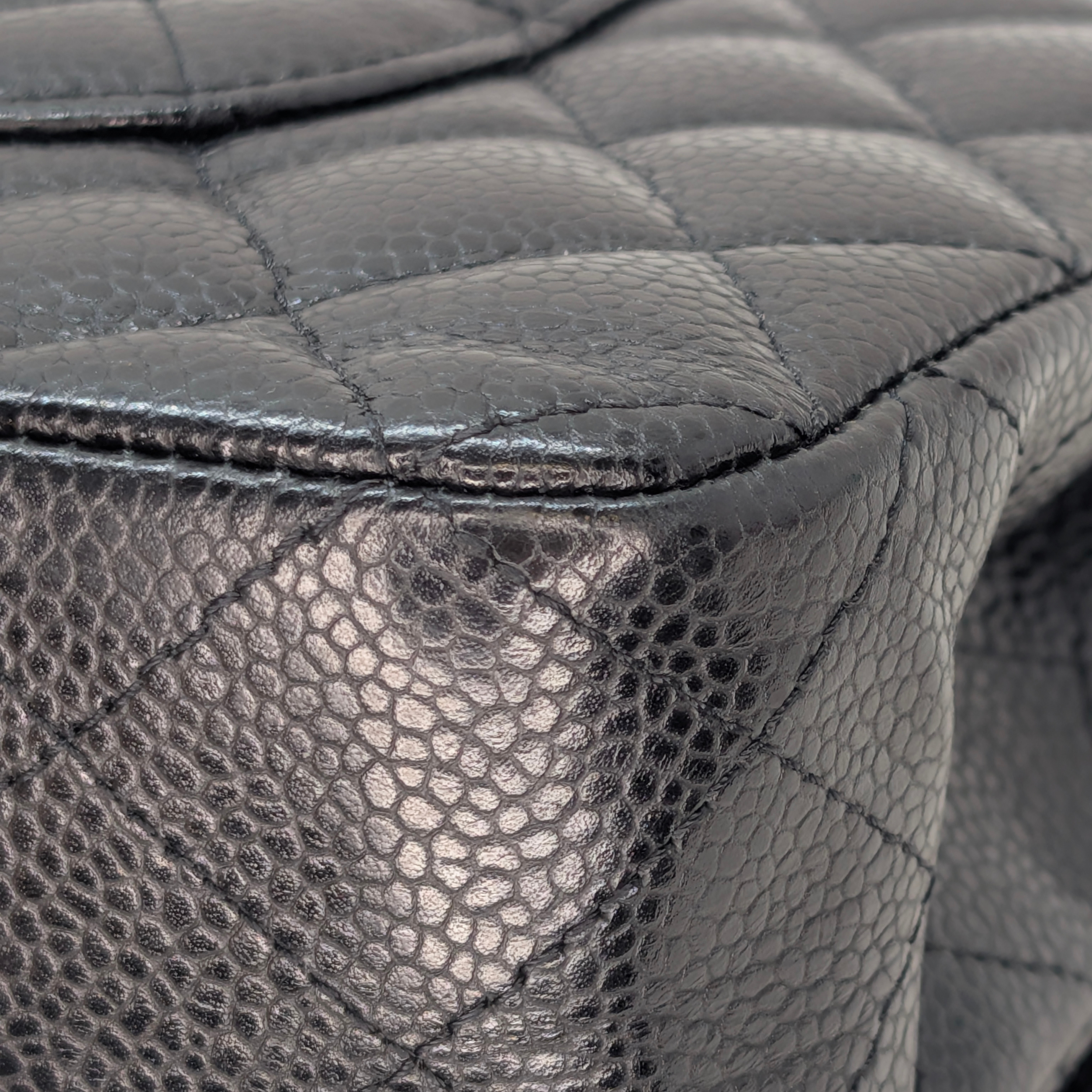 Chanel Medium Classic Double Flap Caviar Leather Black