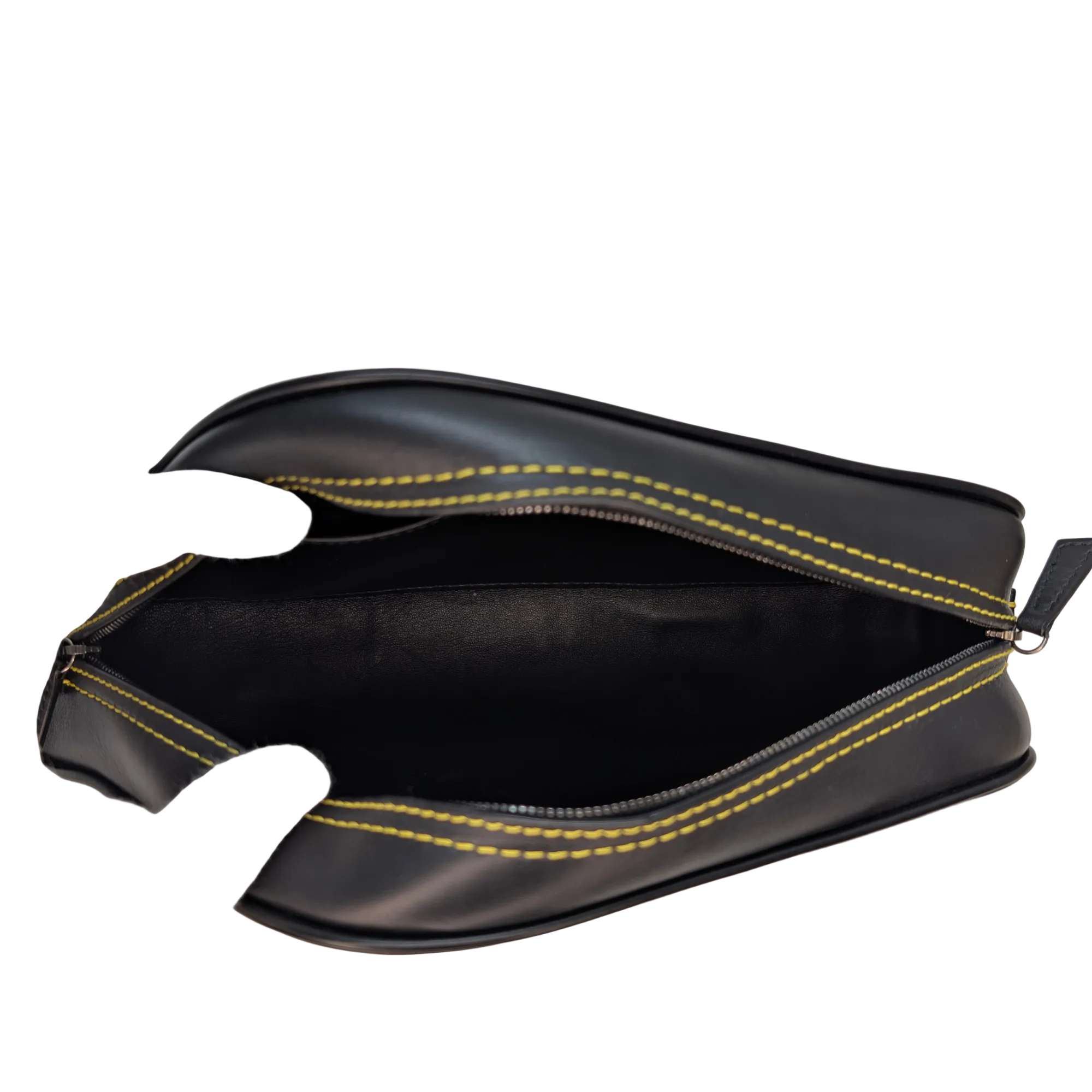 Balenciaga Quilted Car Clutch S Black And Yellow