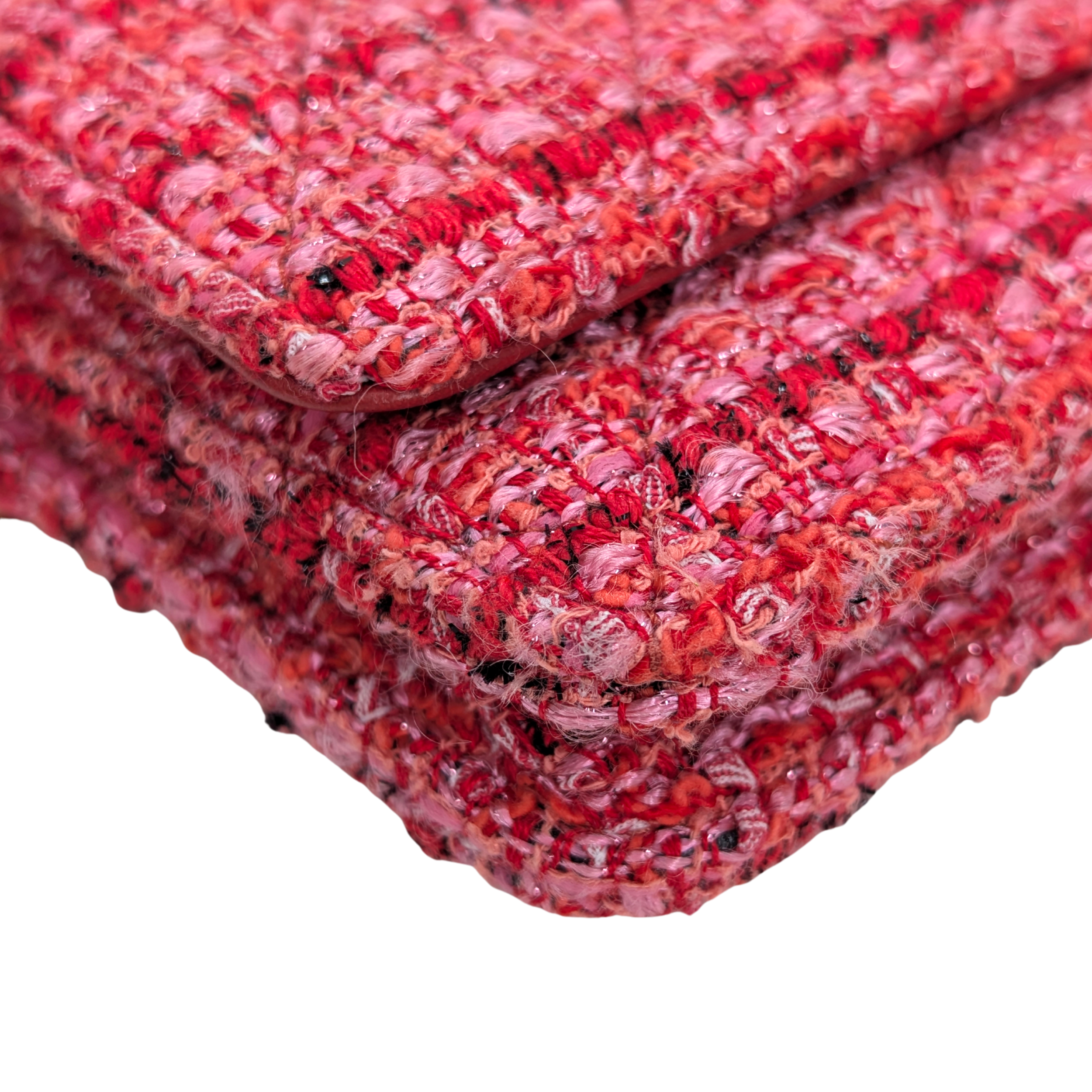 Chanel 2.55 Reissue Tweed Wallet on Chain Pink