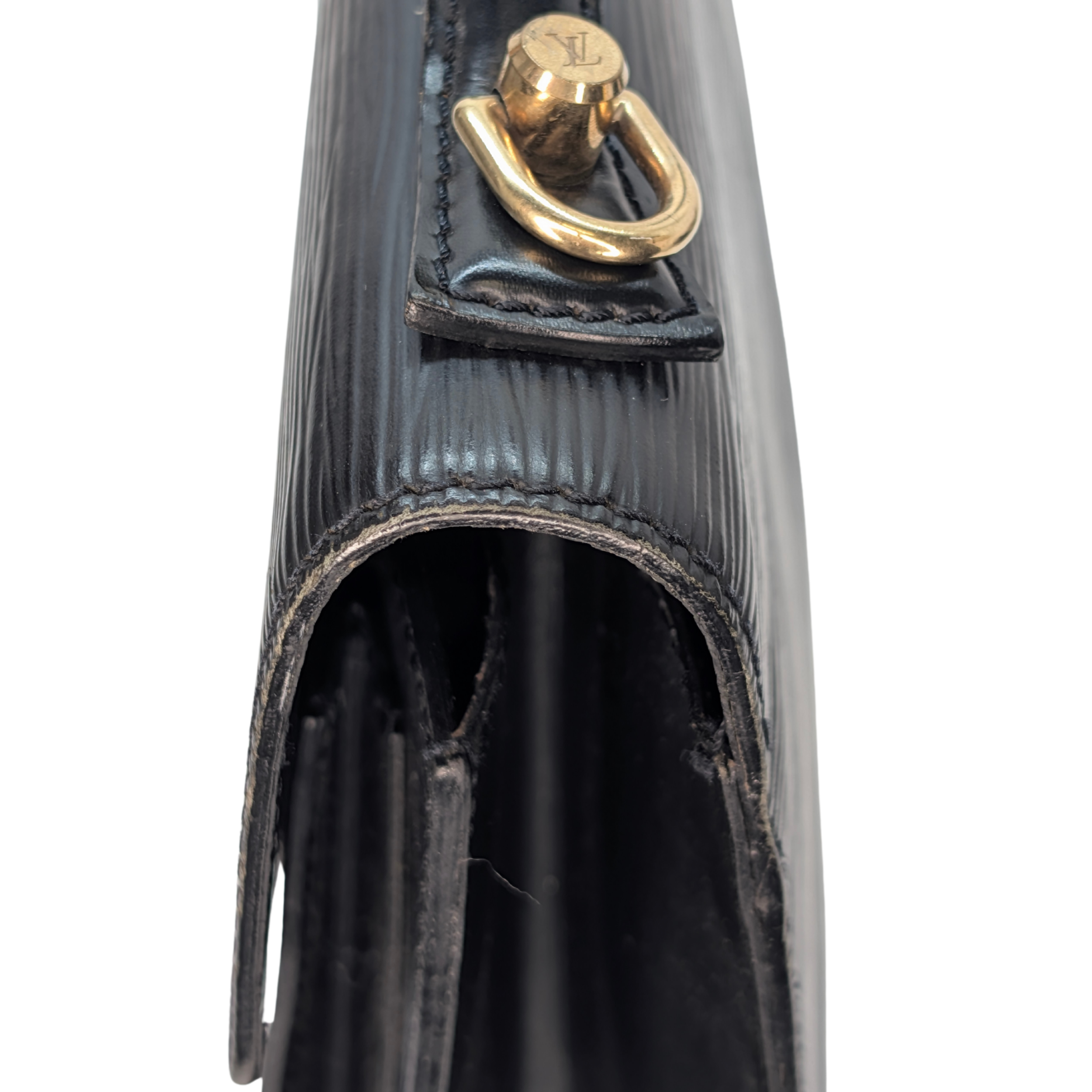 Louis Vuitton Monceau 28 Epi Bag Black