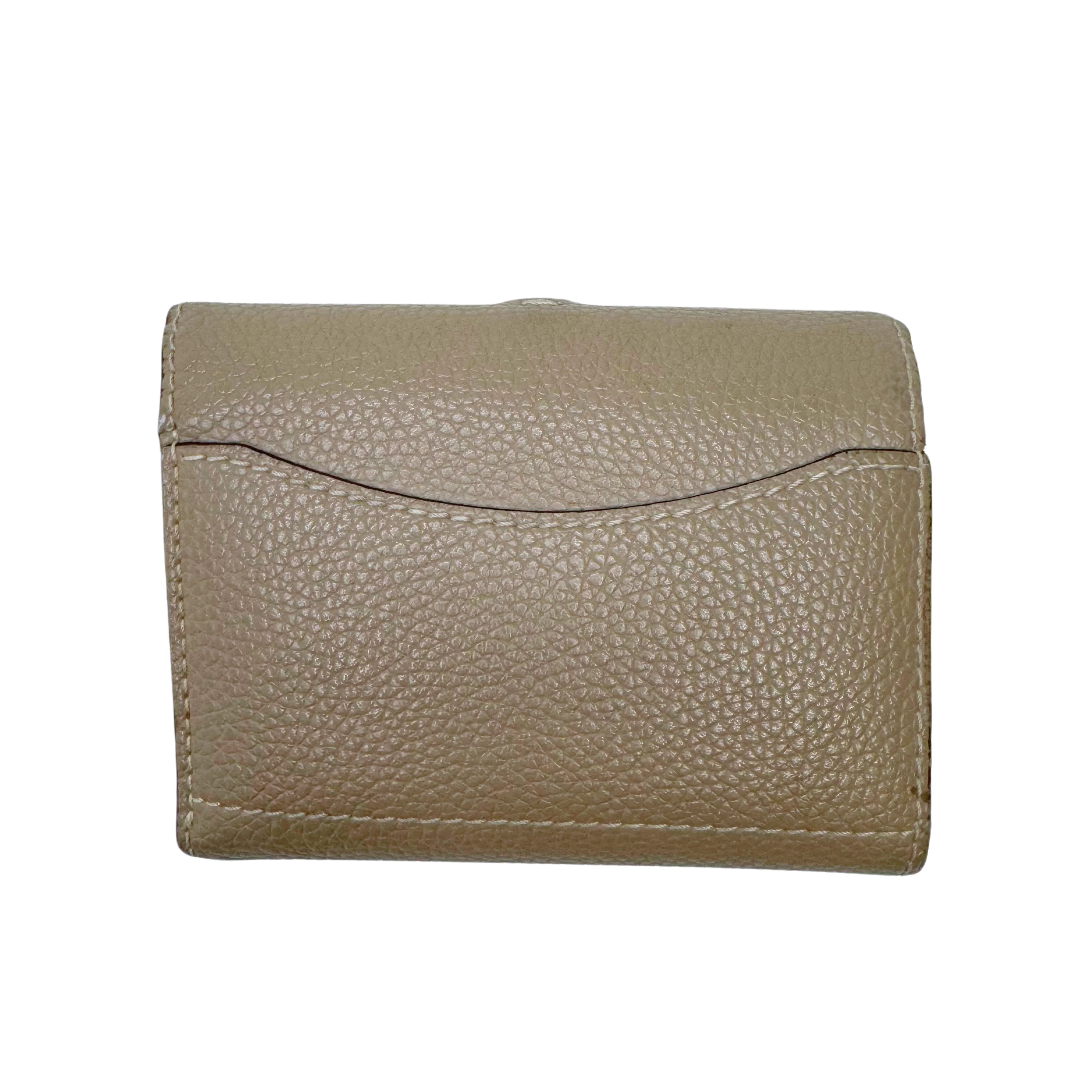 Chloe Calfskin Small Darryl Trifold Wallet Motty Grey - Lost Designer