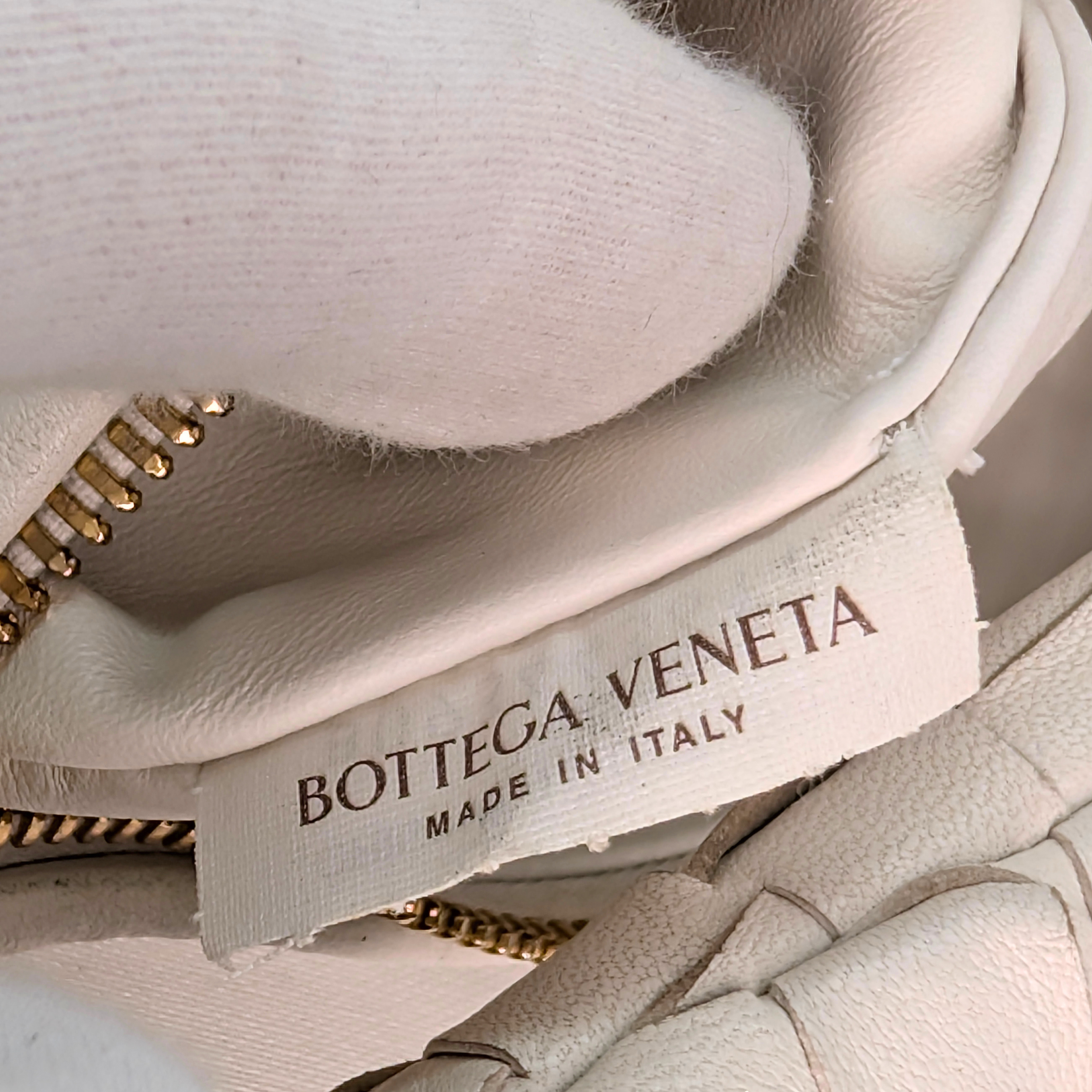 Bottega Veneta Mini Jodie Handbag White